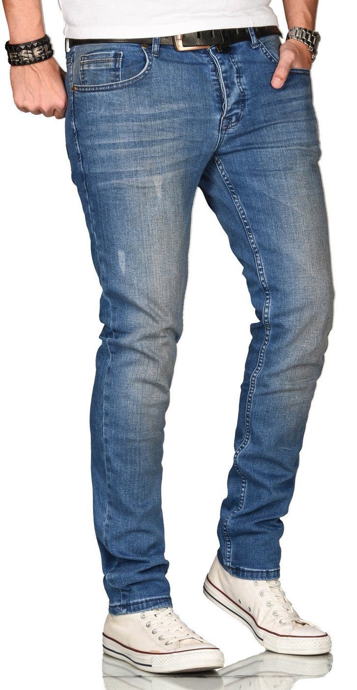 Straight-Jeans Herren Regular Slim – Stretch Denim 5-Pocket