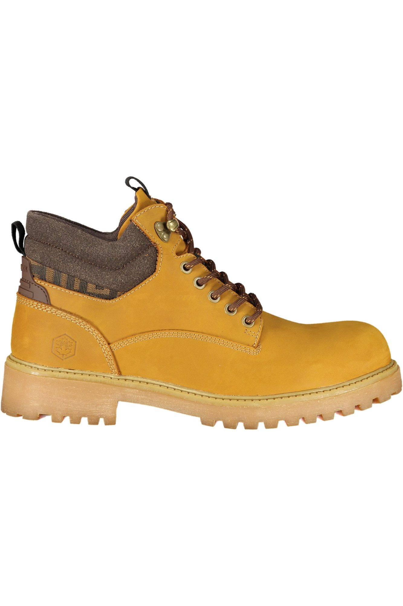 LUMBERJACK Sneaker Gelbe Herrensport-Schnürstiefelette mit braunen