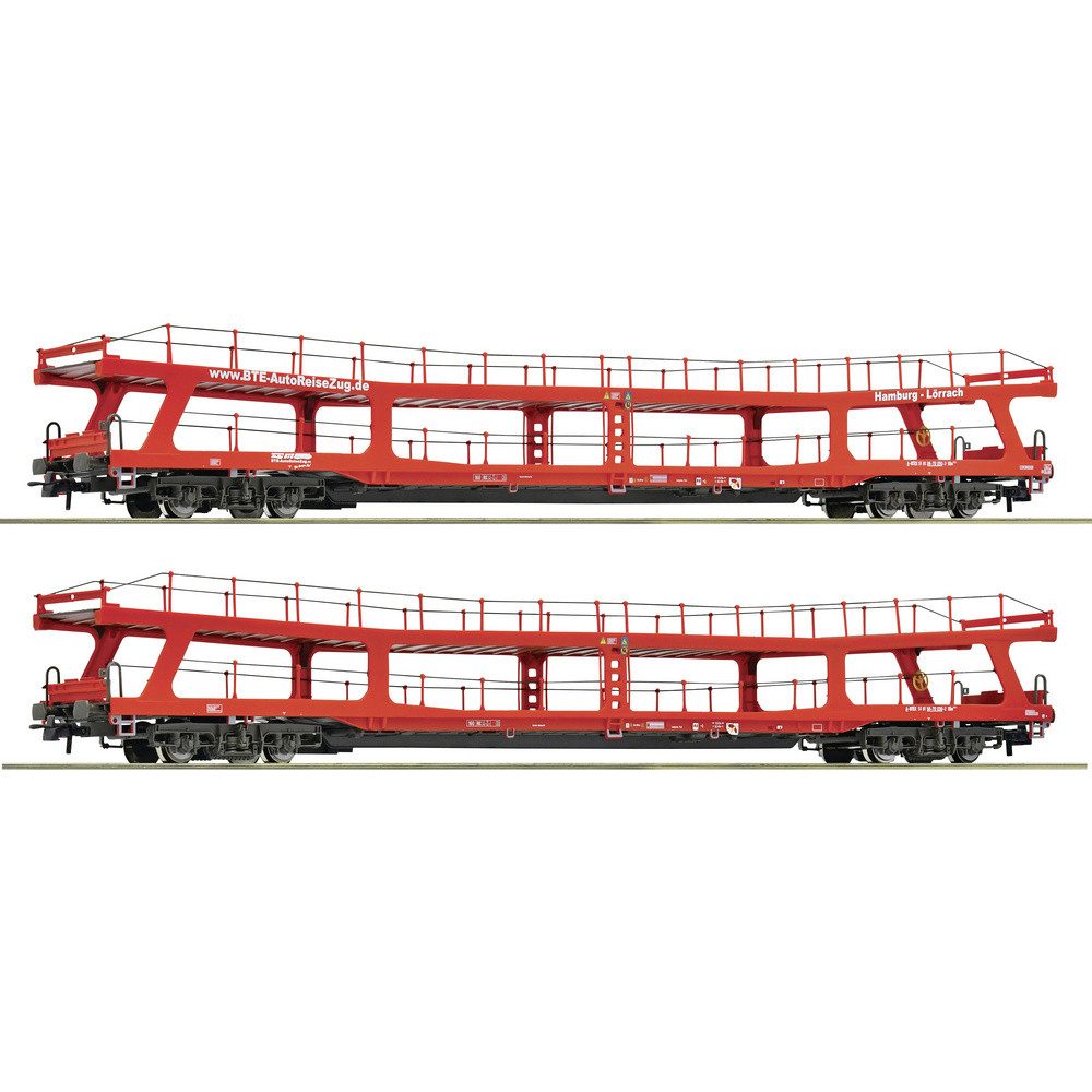 Güterwagen Roco 77047 H0 2er-Set Autotransportwagen der BahnTouristikExpress