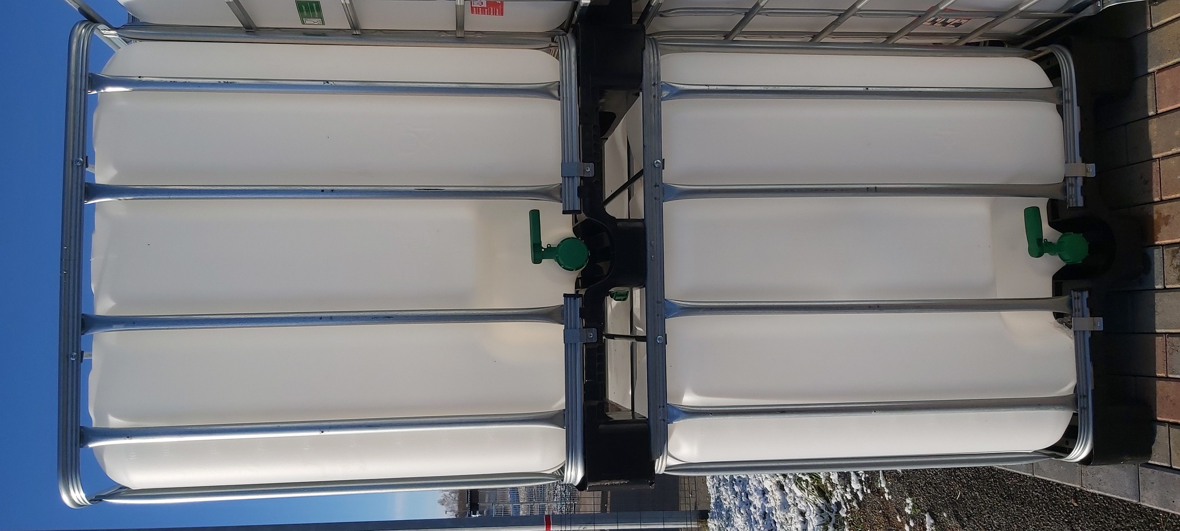 Voxtrade Bewässerungssystem IBC Container Regenwassertank 1000L Metall/PE P günstig online kaufen