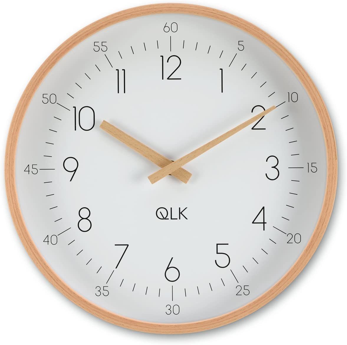 Holzrahmen Moderne Uhr Wanduhr QLK Slight Ø31cm Wanduhr Design mit und Zeigern,