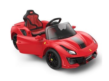 Elektro-Kinderauto Kinder Elektroauto Ferrari 488 Spider, zwei Motoren, LED+FB+Audio