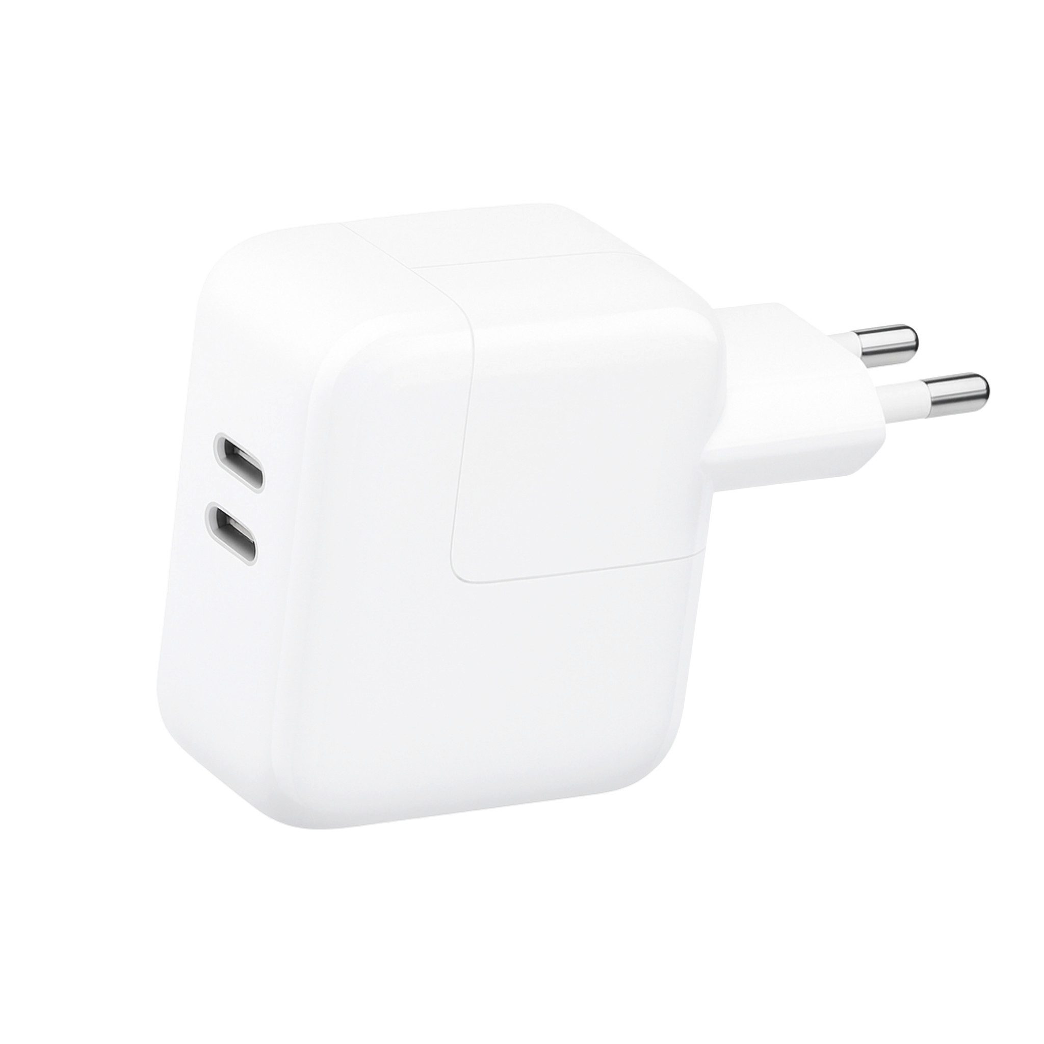 Firelia Ladegerät 35W Duo USB-C Smartphone-Ladegerät (Schnellladegerät, Netzteil, Macbook, iPhone, Weiß)