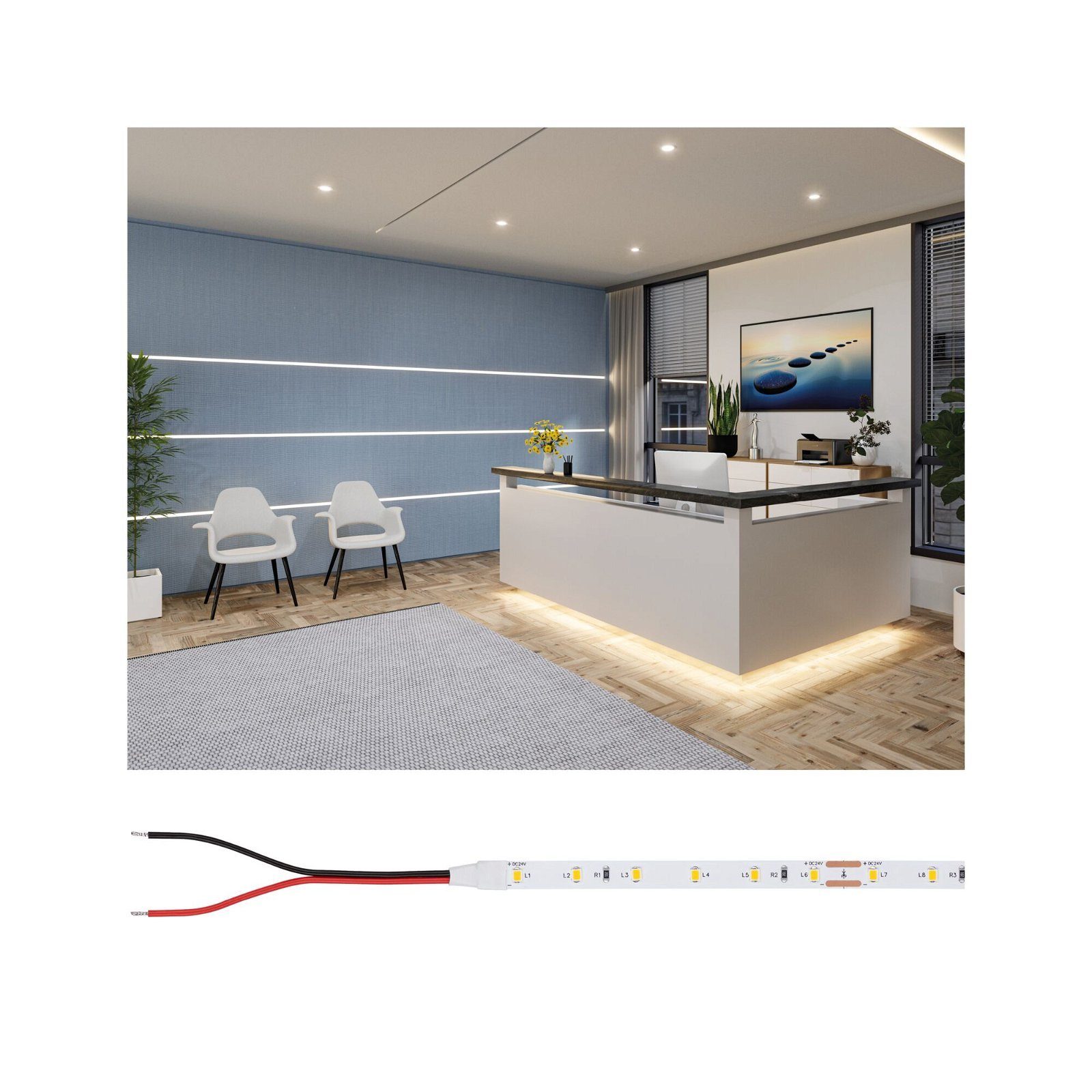 LED-Streifen Pro Strip Gold P25 5m 927 IP20 24V DC 22W