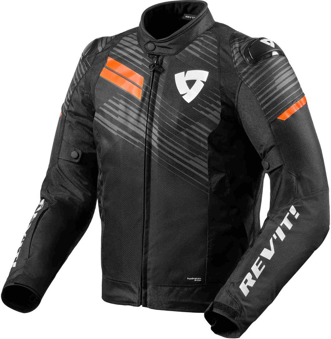 Revit Motorradjacke Apex H2O Motorrad Textiljacke Black/Orange