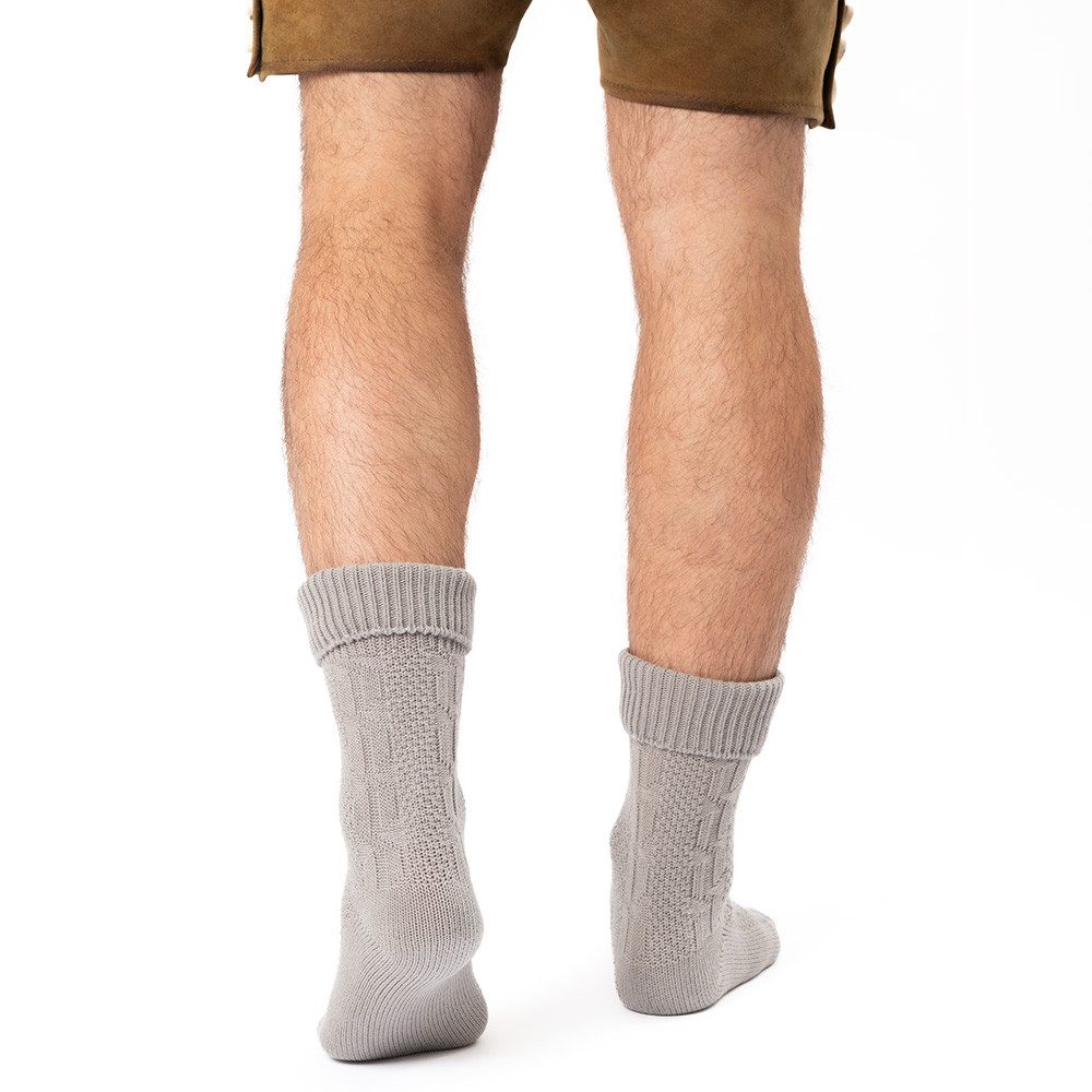HerzSticht Trachtensocken Herren Kurze Trachtensocken 1er Pack (Modell: Enzian) (1-Paar) – Bild 4 von 5