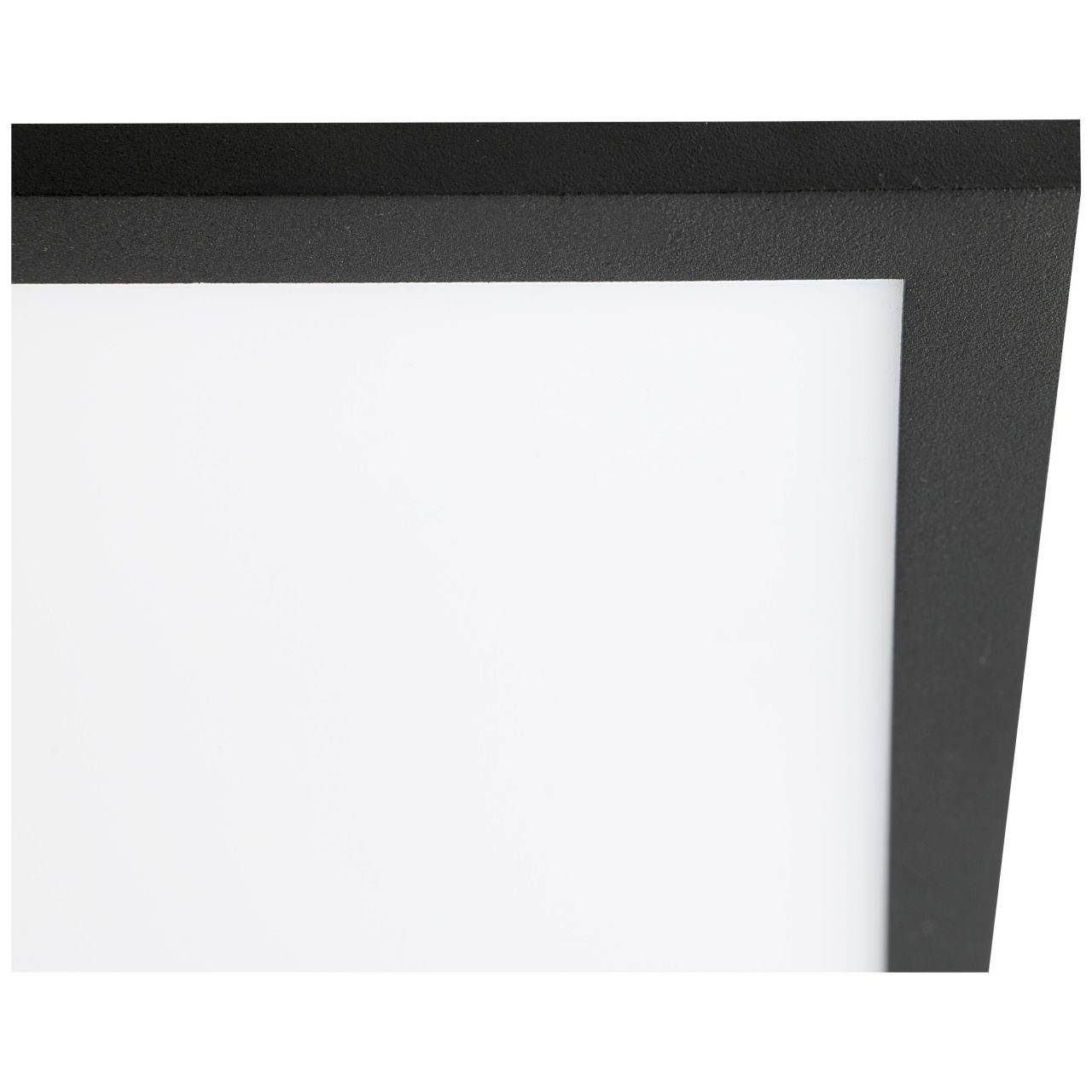 Deckenaufbau-Paneel 4000K, Buffi, 60x60cm Metall/Kuns Lampe, sand Deckenleuchte schwarz, Brilliant LED Buffi