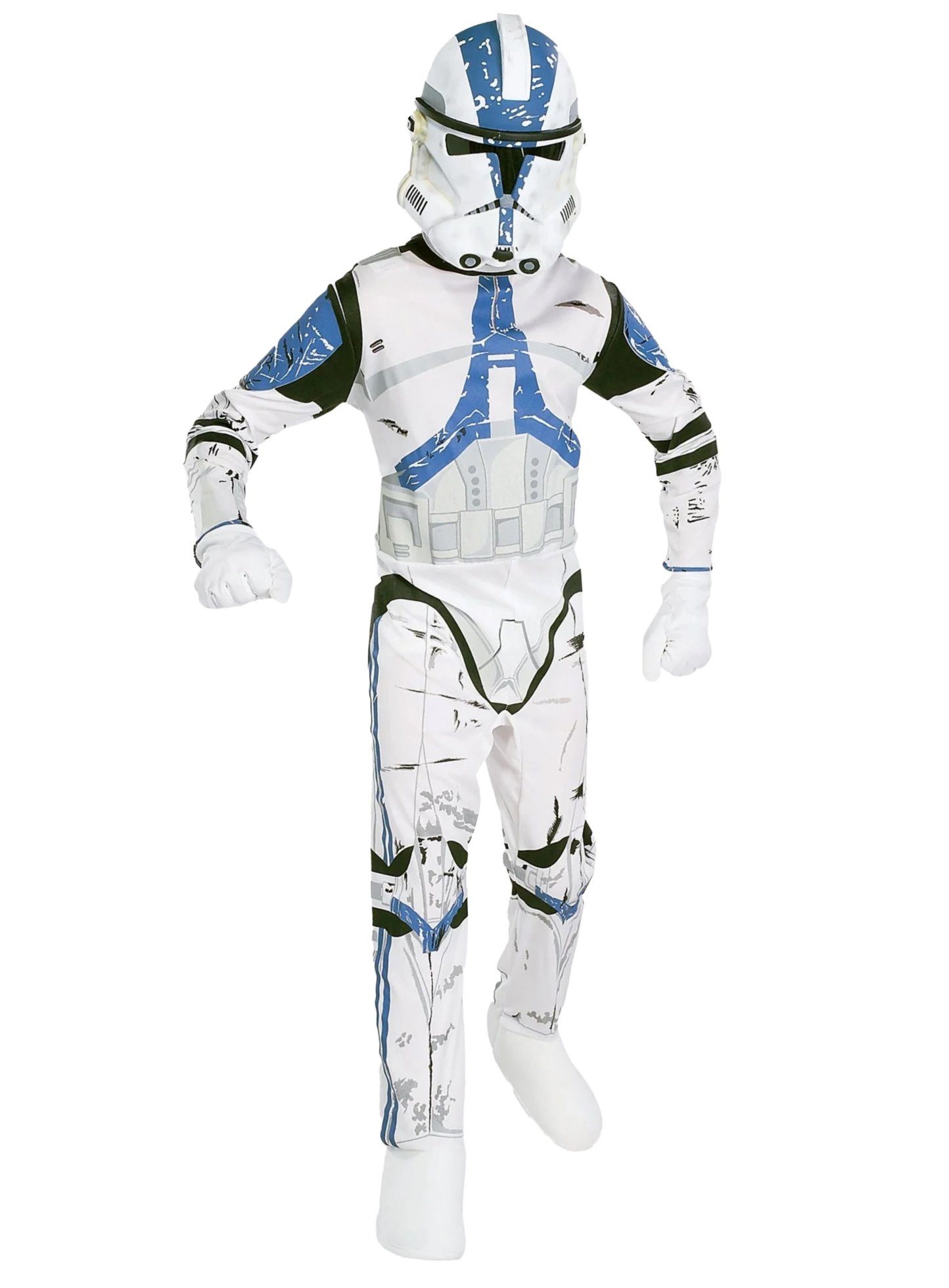 Metamorph Kostüm Star Wars – 501st Clone Trooper Kostüm für Kinder, Stormtrooper-Kostüm im Look der berüchtigten Elite-Einheit