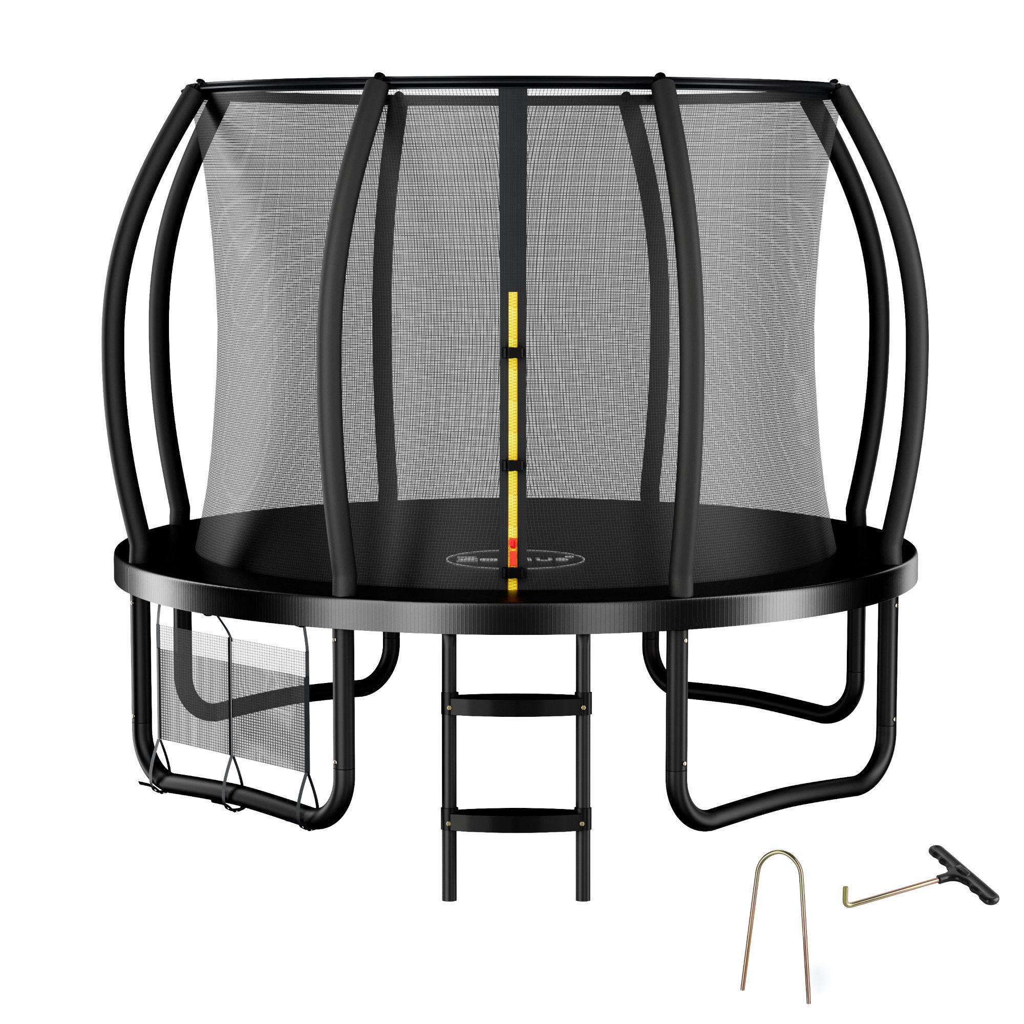 Zelsius Gartentrampolin Trampolin Schwarz Ø 305 cm für den Outdoor-Bereich