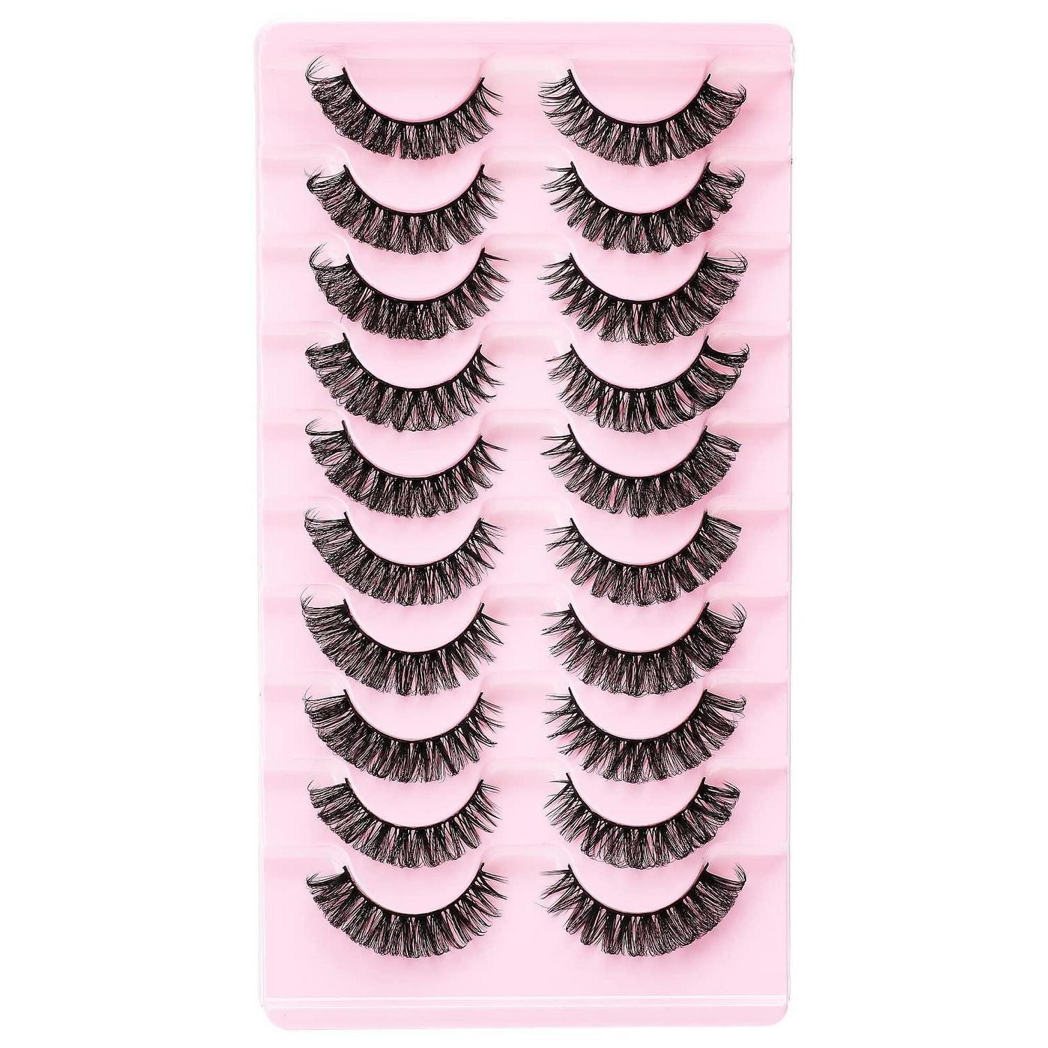 LuxusKollektion Bandwimpern Falsche Wimpern 10 Paar Natürliche Flauschig