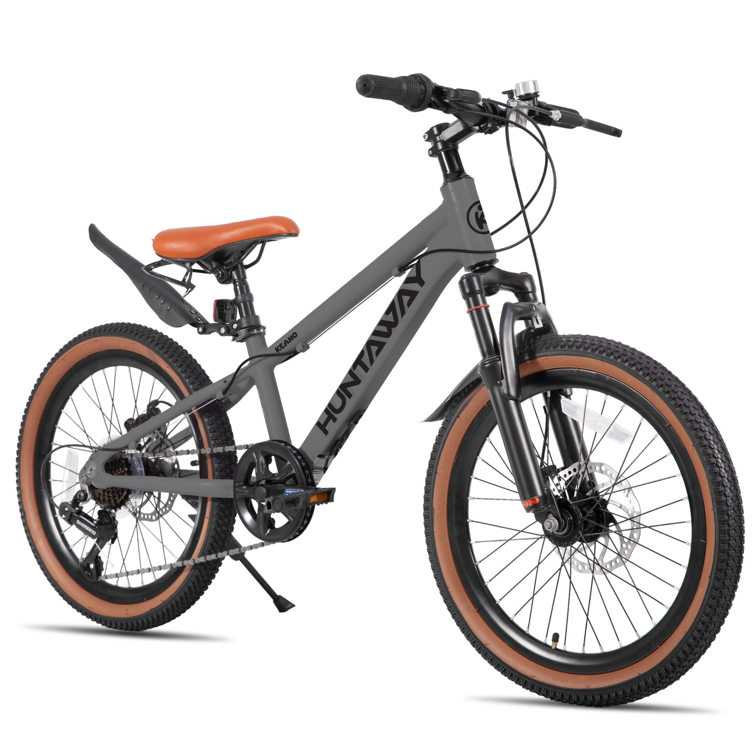HILAND Kinderfahrrad 20"/24" Alu-Mountainbike Shimano 7-Gang, Federgabel & Scheibenbremsen