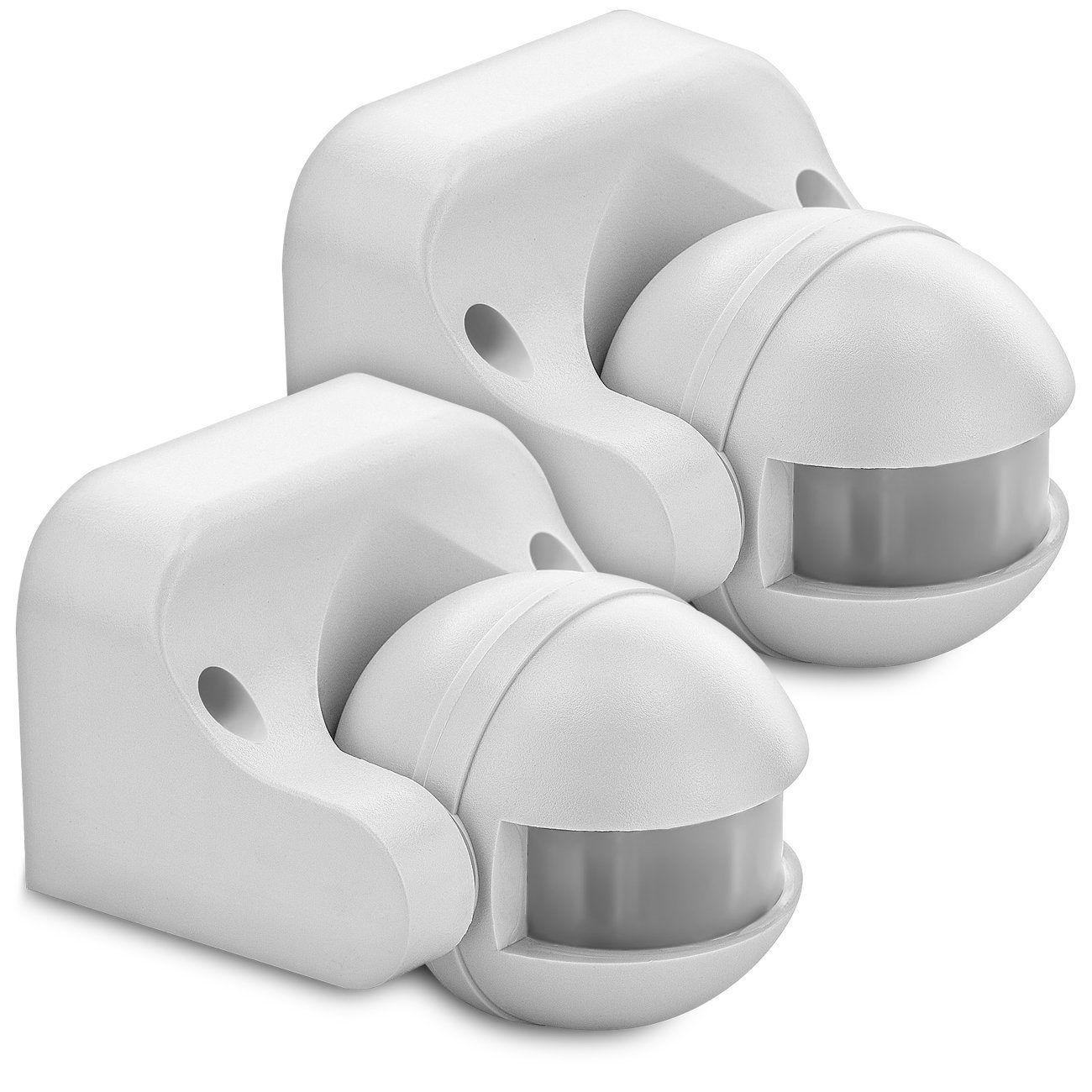 deleyCON Bewegungsmelder deleyCON 2x Infrarot Bewegungsmelder - Innen/Außen IP44 - 180° bis