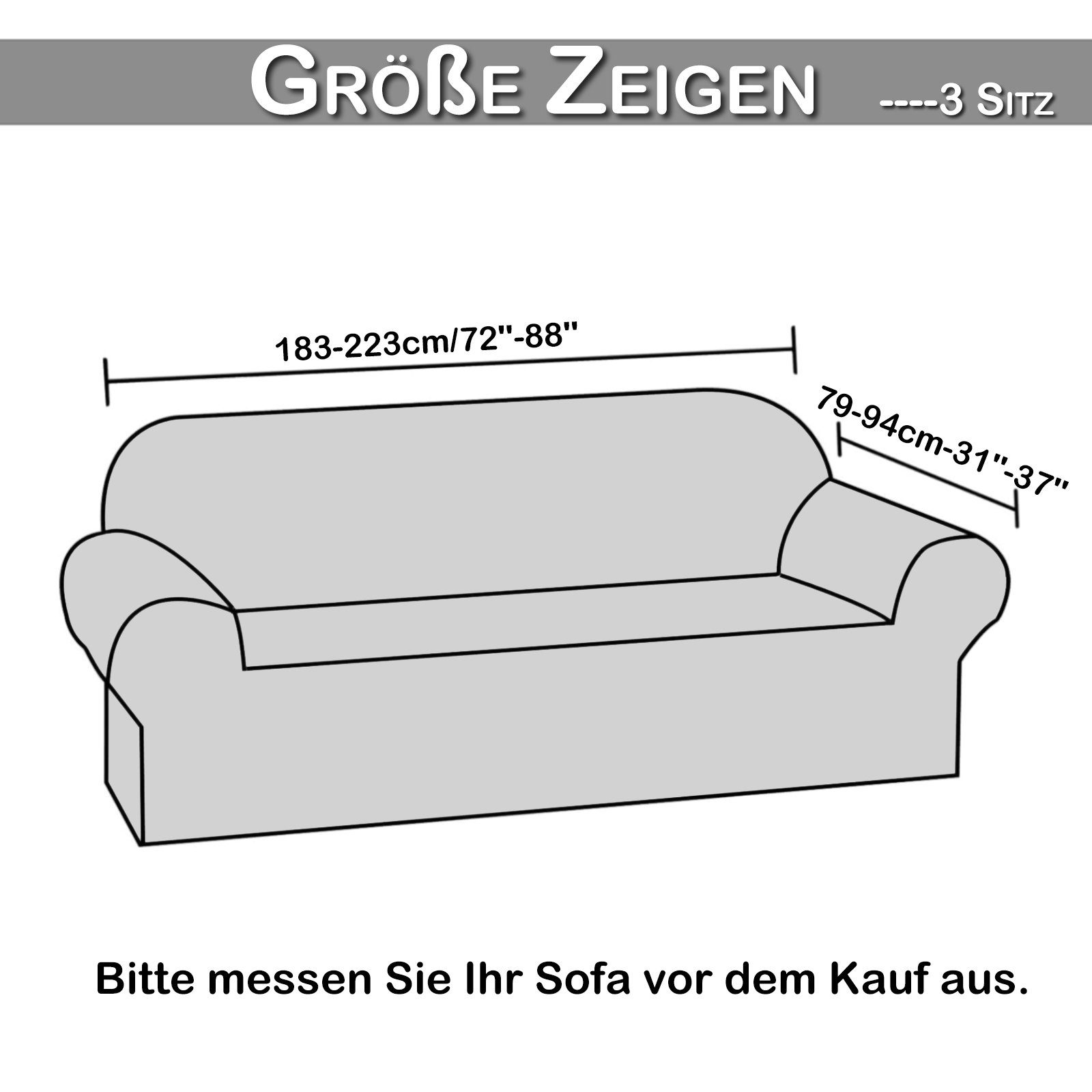 BTTO Sesselhusse Sesselbezug Jacquard Sofabezug Arm Sofabezug mit Schaumsto günstig online kaufen