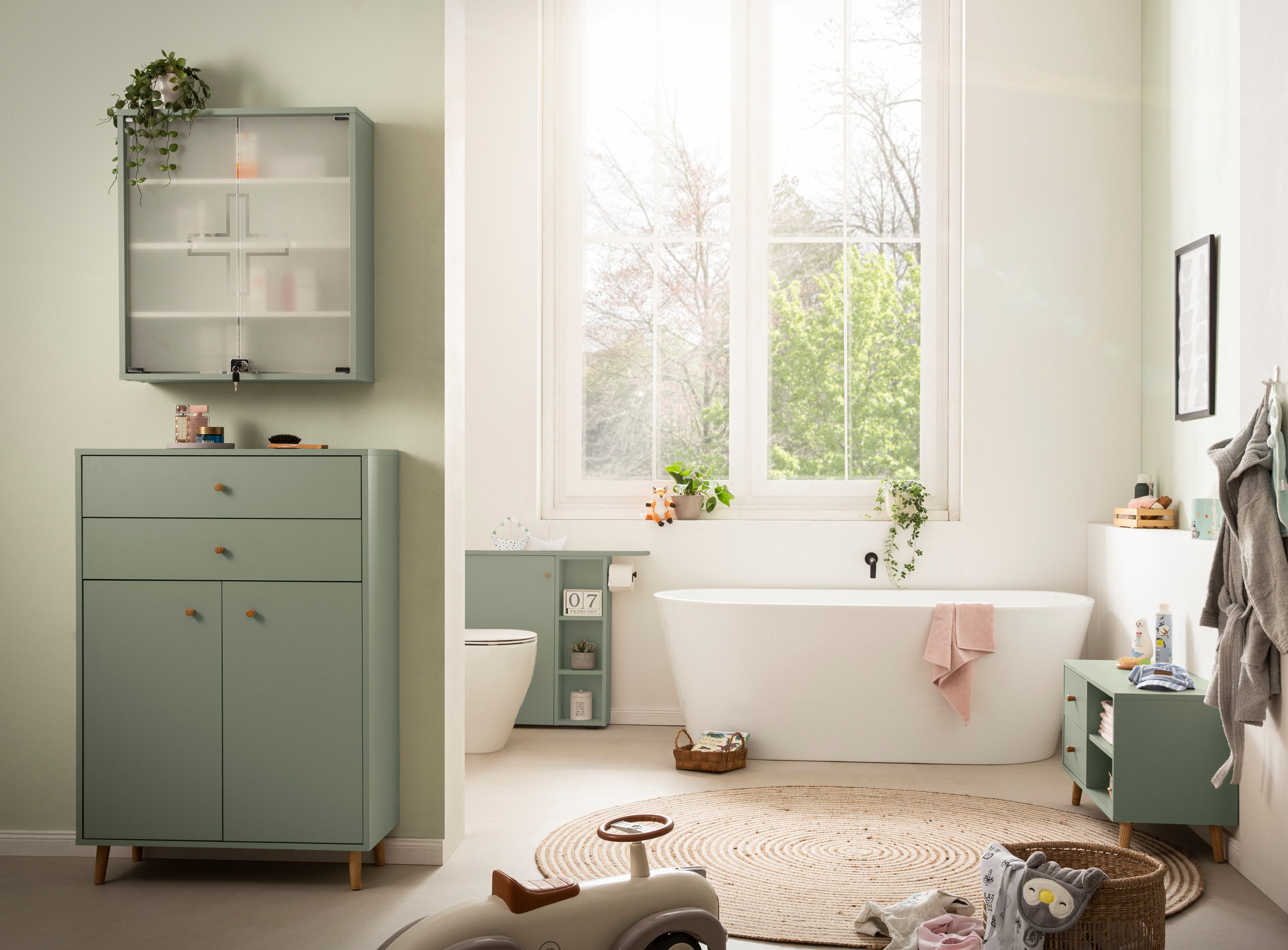 Schildmeyer Seitenschrank Bjarne, Breite 70 cm, Griff aus Massivholz Regalf günstig online kaufen