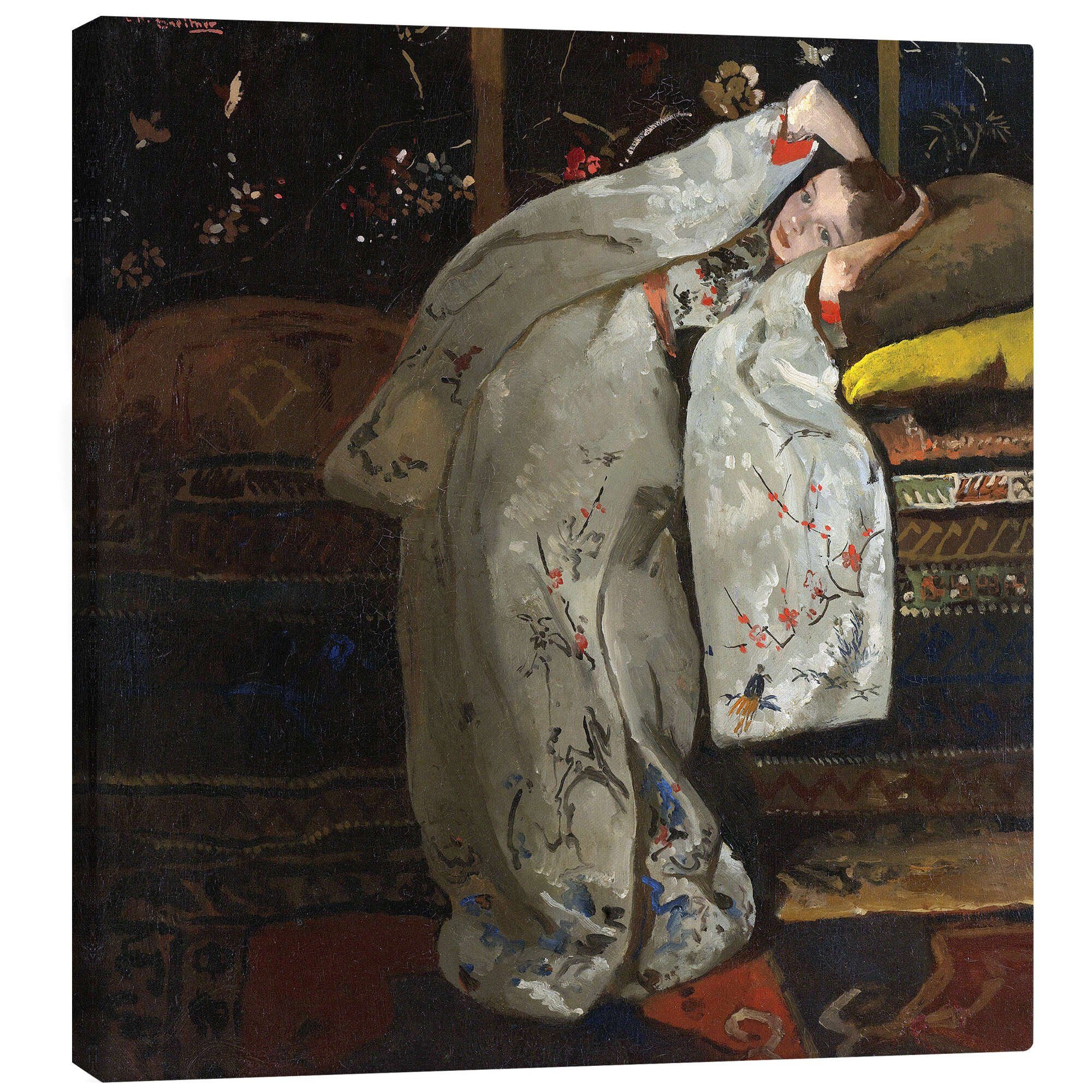 Posterlounge Wandbild Mädchen in einem weißen Kimono, Georg-Hendrik Breitner, erhältlich als Poster, Leinwandbild, Wandsticker oder Acrylglasbild