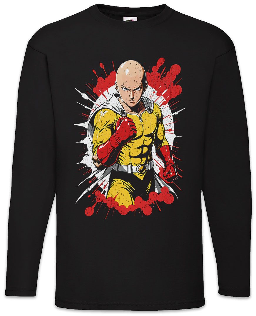 Langarmshirt Anime Punch Langarm T-Shirt One OP Man Saitama Genos Tatsumaki Fubuki