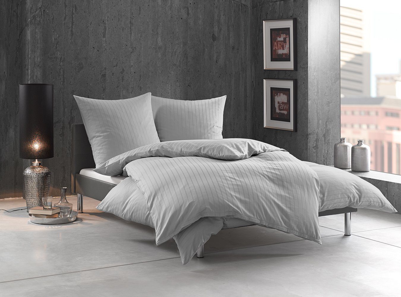 BETTWAESCHE-MIT-STIL Bettwäsche Mako Satin Damast Bettwäsche günstig online kaufen