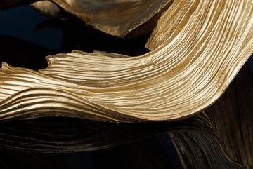 riess-ambiente Tierfigur CROWNTAIL 60cm gold (Einzelartikel, 1 St), Wohnzimmer · Kunststein · Kampffisch · Betta Skulptur · Urban Jungle