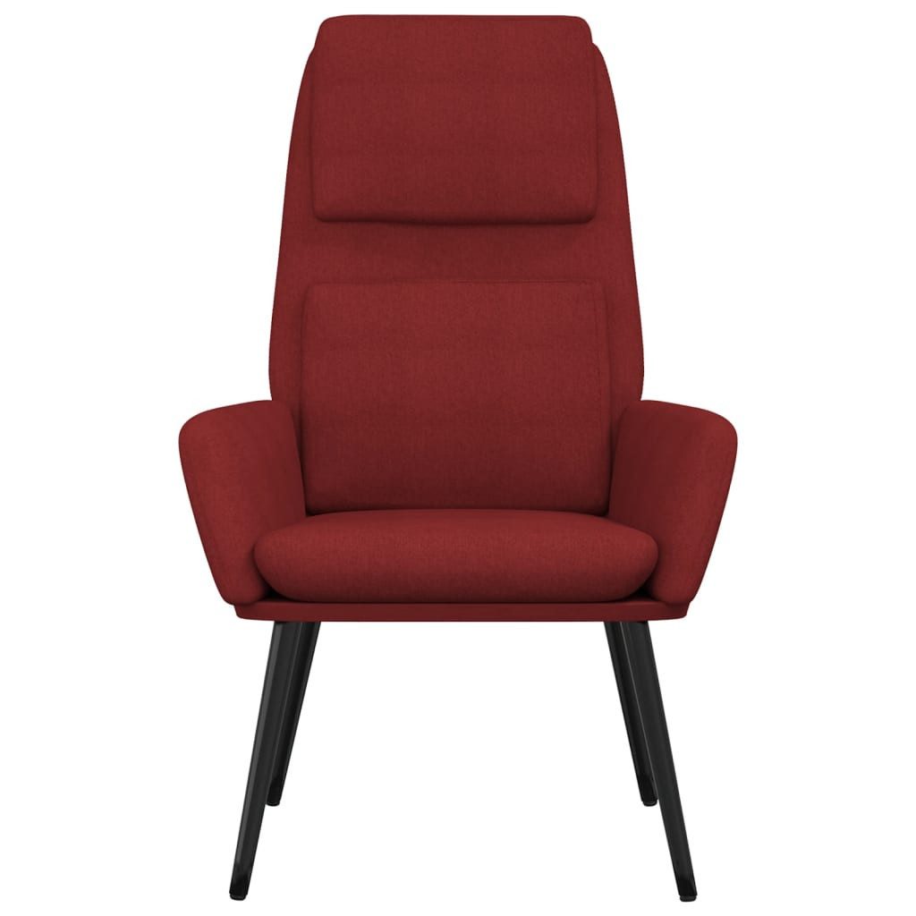 vidaXL Sessel Relaxsessel Stoff Weinrot (1-St) günstig online kaufen