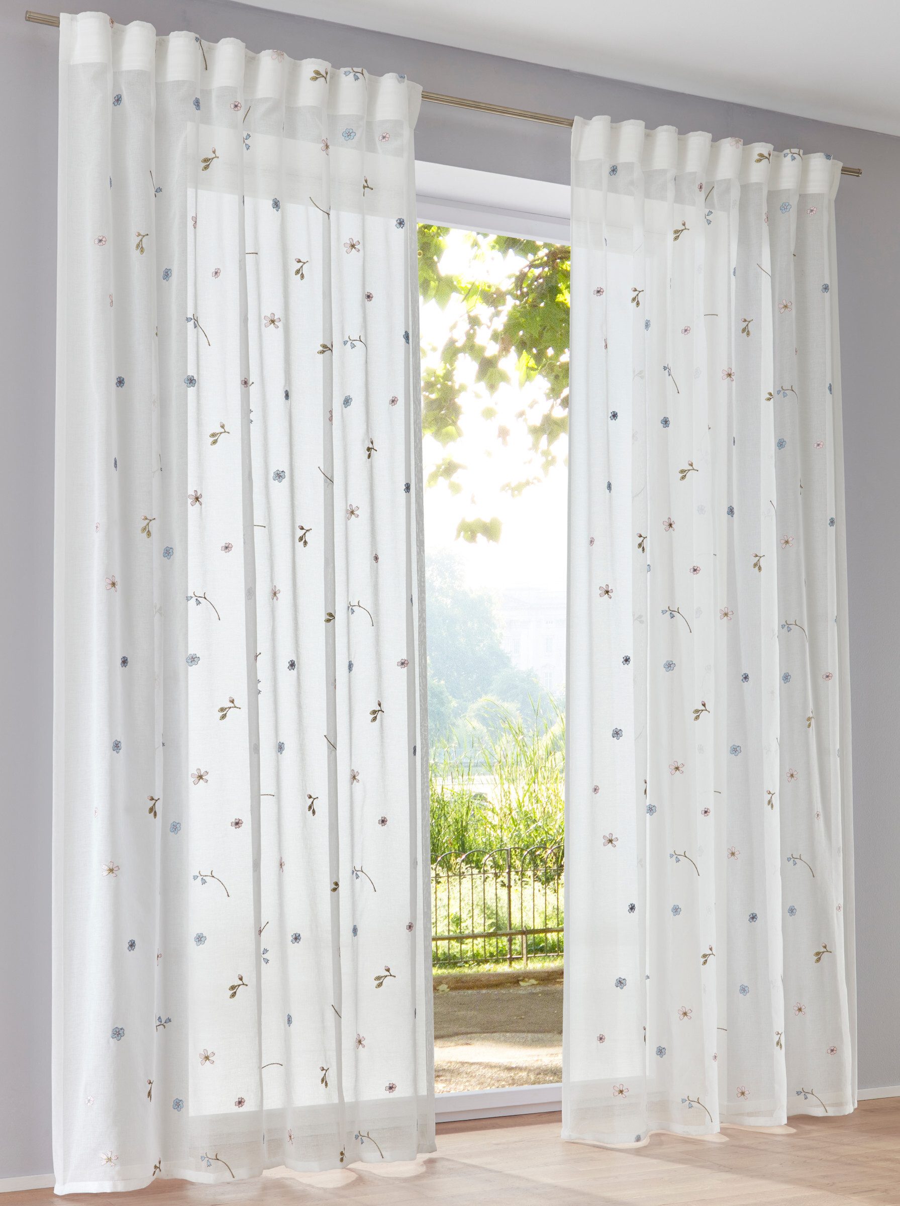 heine Gardine Dekostore . (1 St), Multifunktionsband, halbtransparent, Fert günstig online kaufen