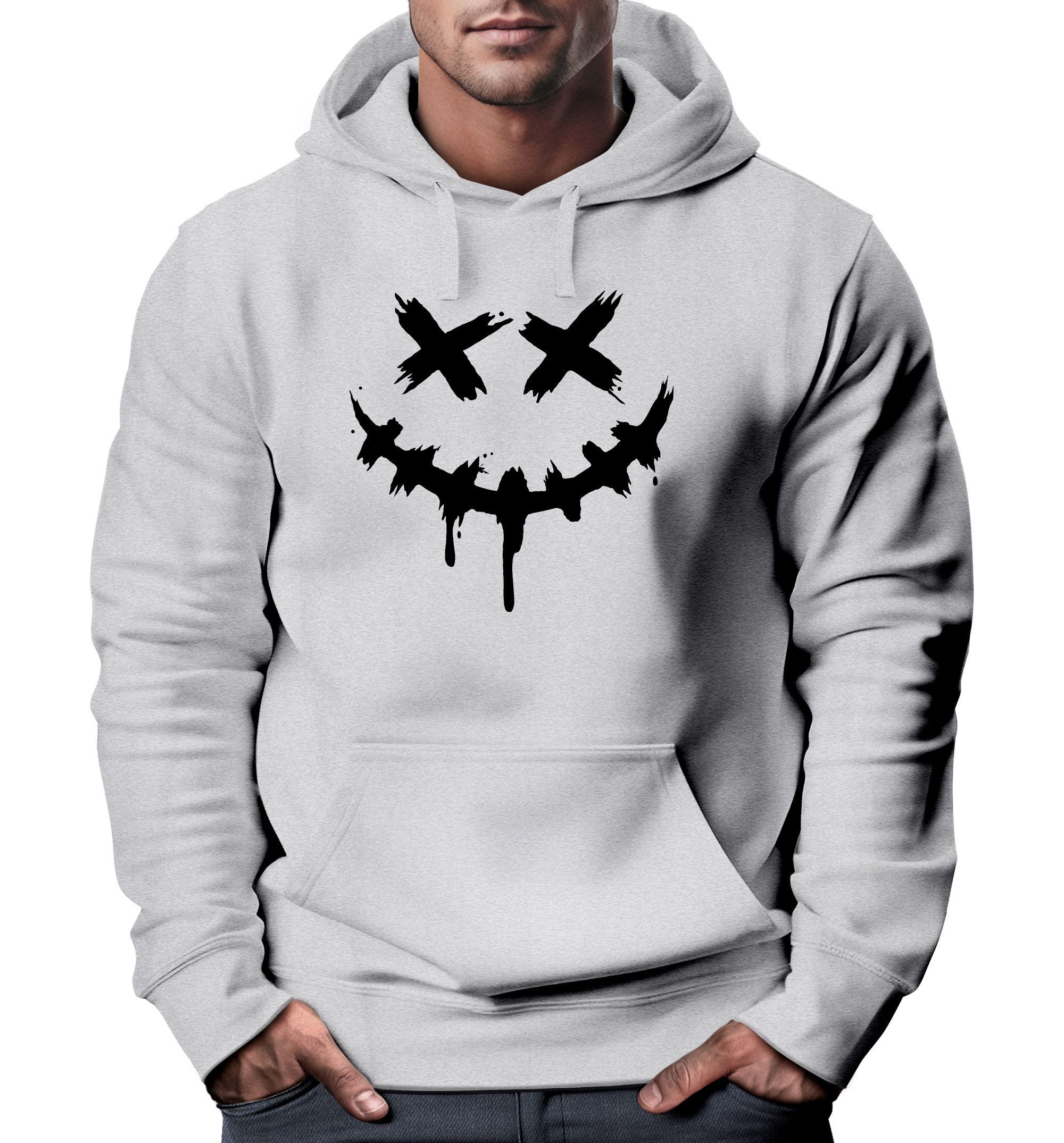 Neverless Hoodie Hoodie Herren Bedruckt Techwear günstig online kaufen