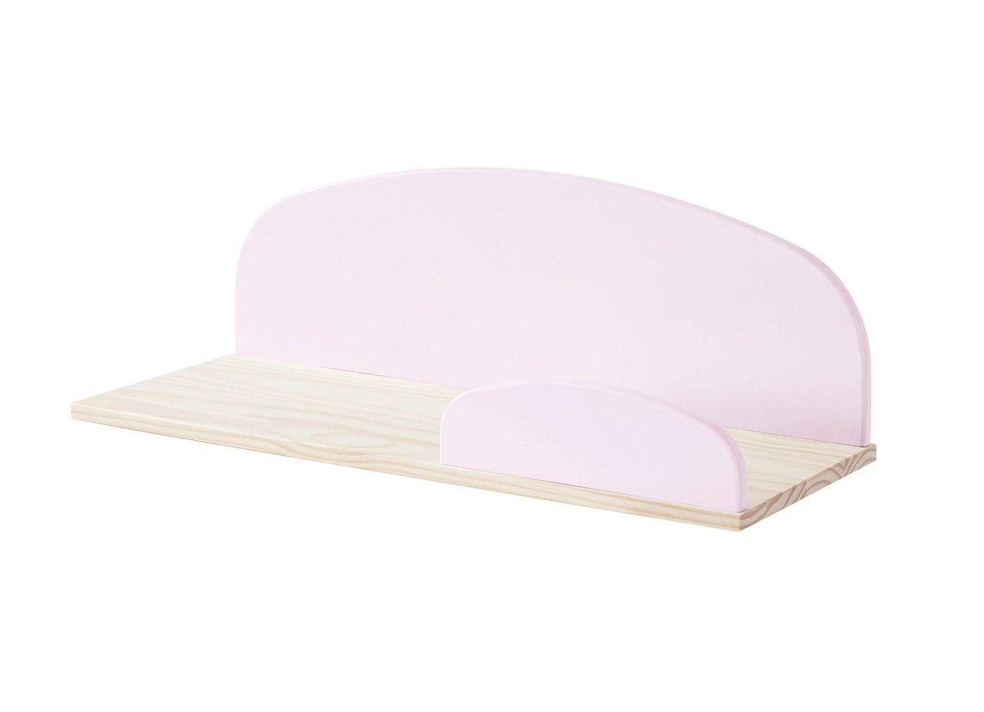 möbelando cm Kiefer (BxHxT) Wandregal rosa. aus MDF Massiv 65x25x22 in KIDDY, Abmessungen und