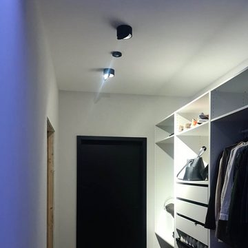 Licht-Trend LED Deckenstrahler Santa LED schwenk- & dimmbar 910lm Schwarz
