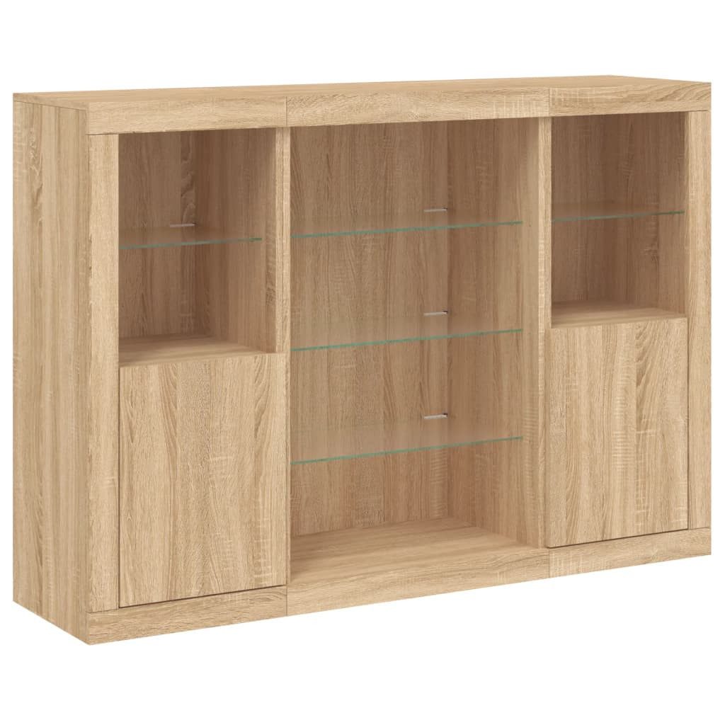 vidaXL Sideboard Sideboards mit LED-Leuchten 3 günstig online kaufen