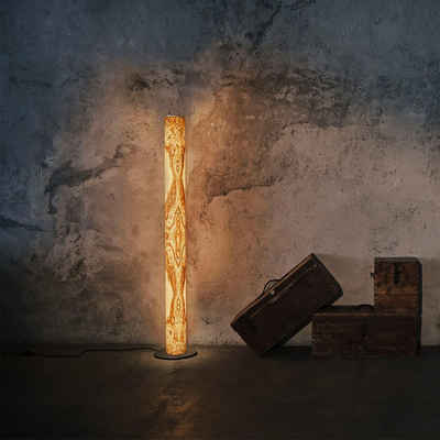 LeuchtNatur Stehlampe LED Columna 160cm Olivenmaser 63