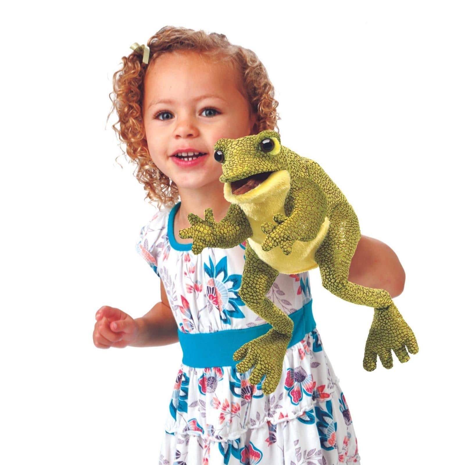 Folkmanis Handpuppen Handpuppe Folkmanis Lustiger Frosch günstig online kaufen