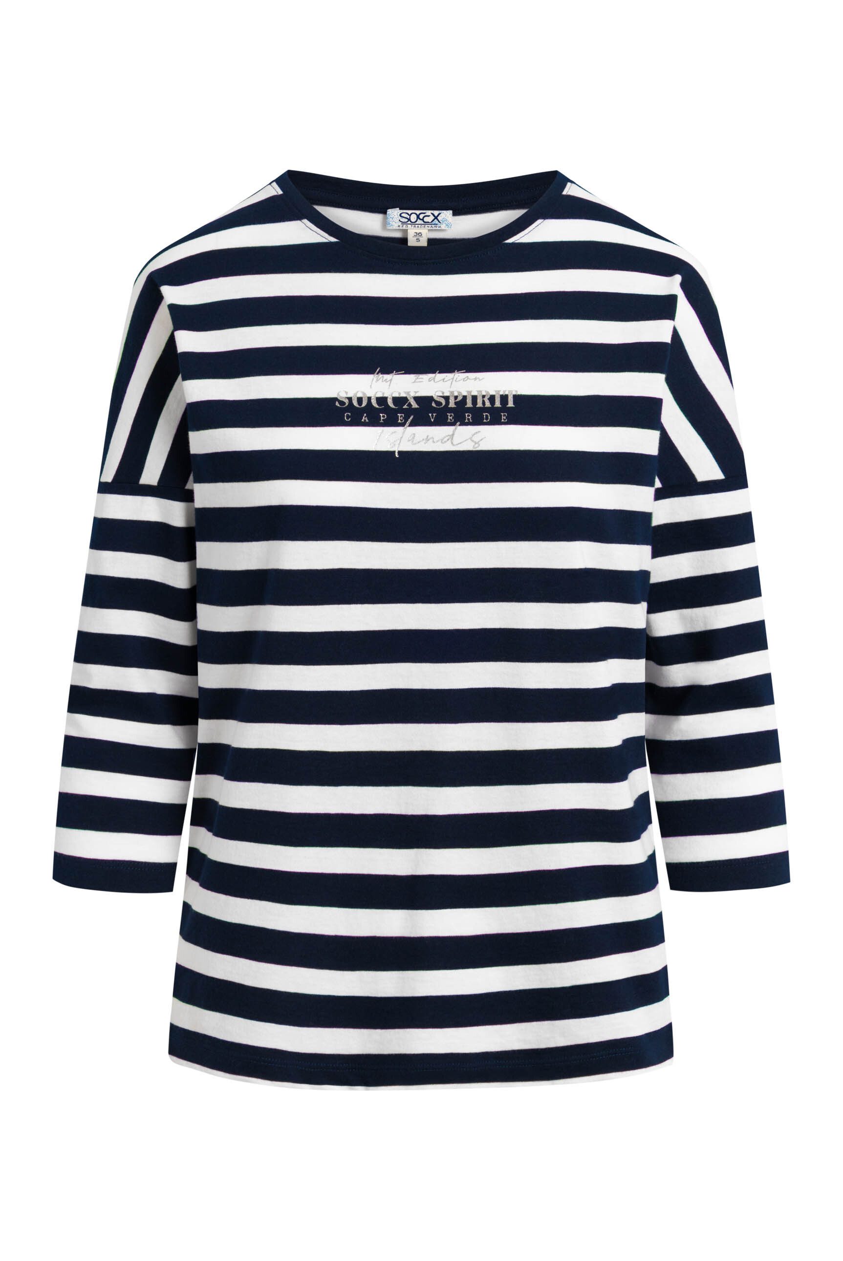 SOCCX Rundhalsshirt aus Baumwolle günstig online kaufen