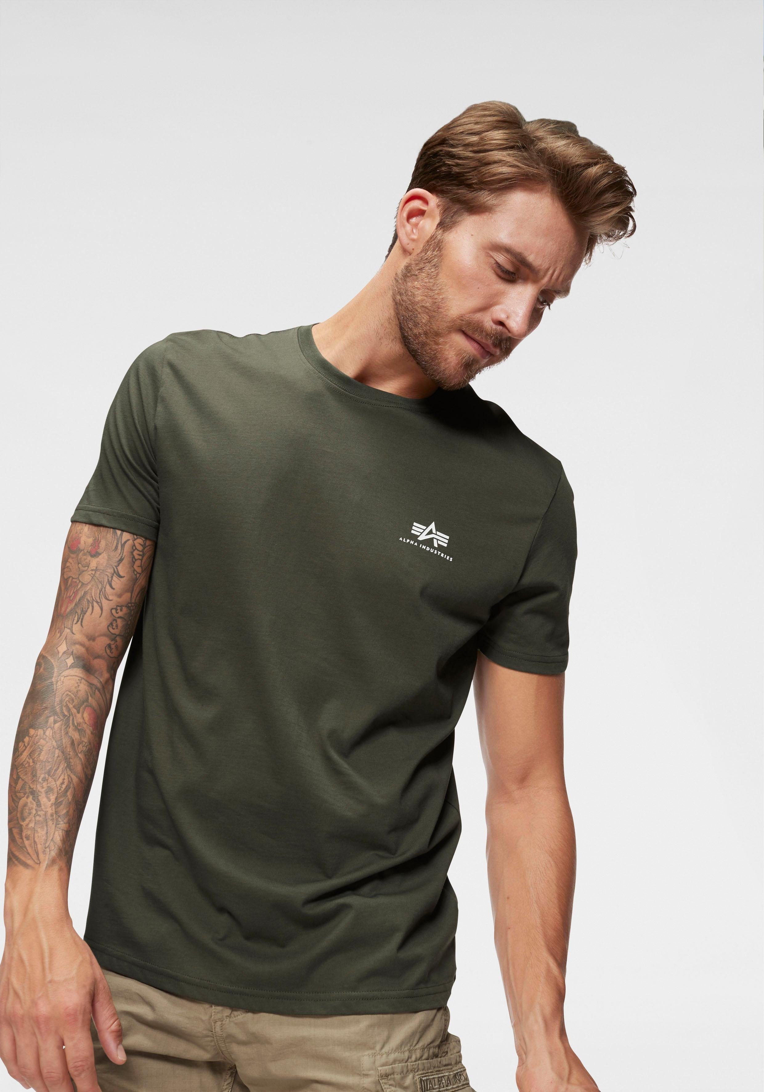 Alpha Industries Rundhalsshirt BASIC T SMALL LOGO