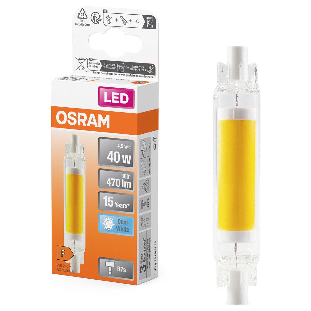 Osram LED-Leuchtmittel OSRAM HOMELIGHTING 4058075840461 LED EEK F (A - G) R7s 4.5 W = 40 W N