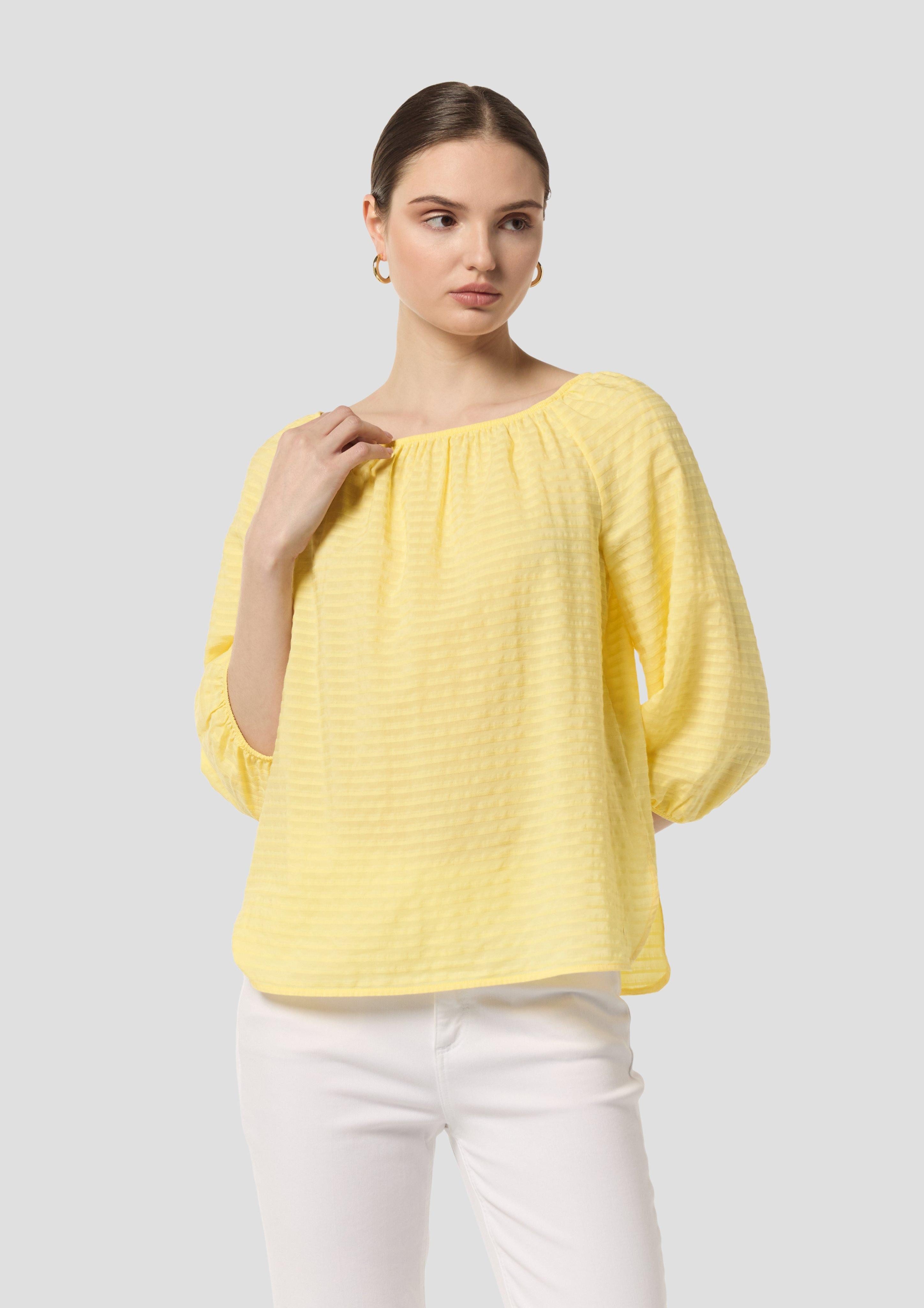 comma casual identity 3/4-Arm-Shirt Off-Shoulder-Bluse aus günstig online kaufen