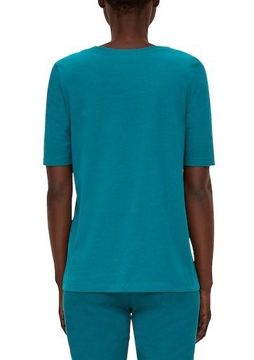 Aufschrift vorne T-Shirt mit s.Oliver blue green