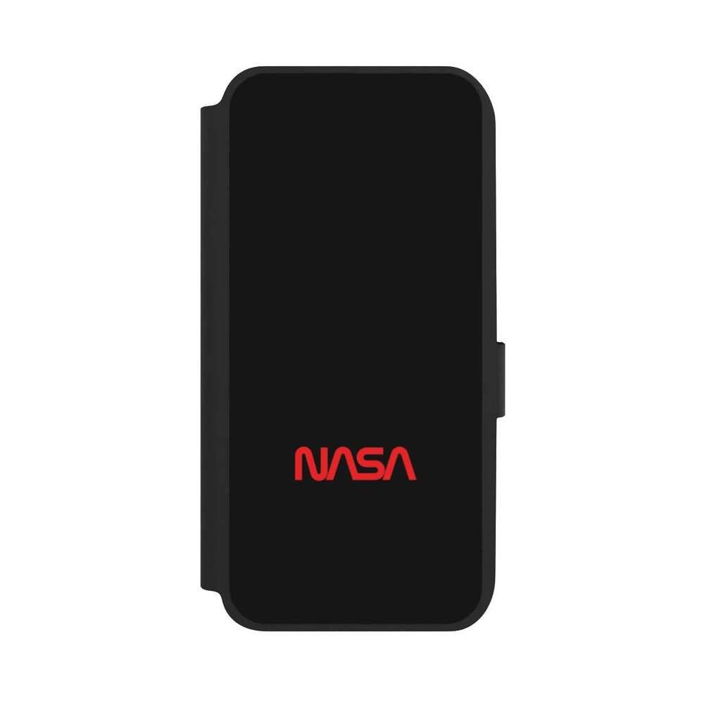 NIVOCASE Handyhülle Logo Nasa Weltall Nasa, Samsung Galaxy A14 5G Klapphülle Handyhülle aus Kunst Leder