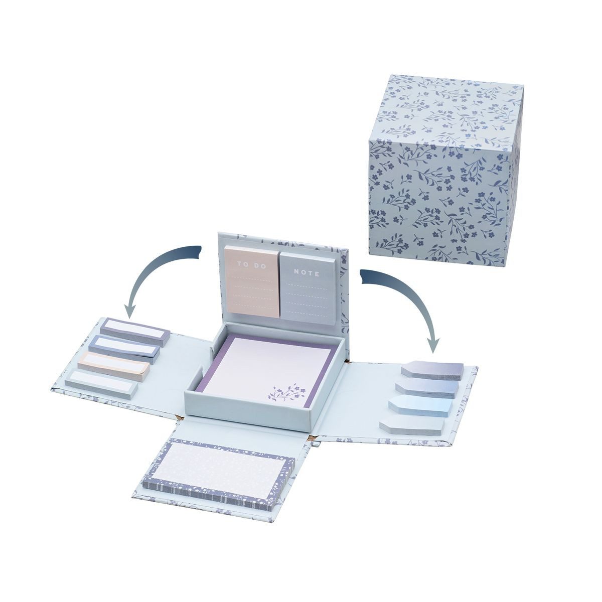 Idena Notizblock Idena Notizblockset Floral