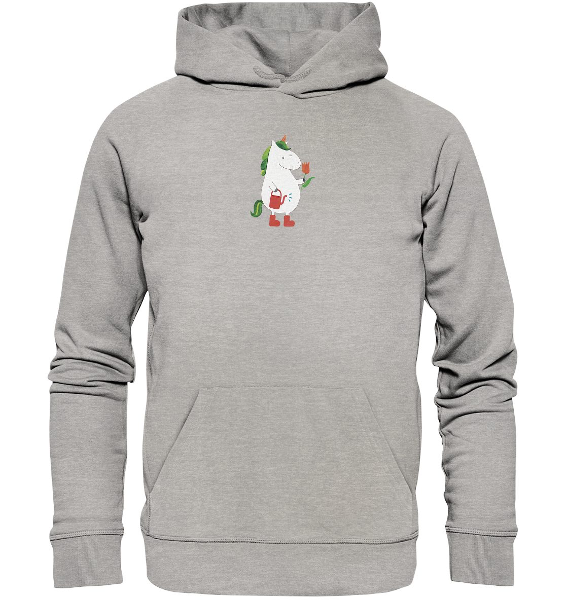MR. & MRS. PANDA Hoodie Größe S Einhorn Gärtner - Heather Grey - Geschenk, Männer Hoodie, Gar (1-tlg) Weich & flauschig mehr