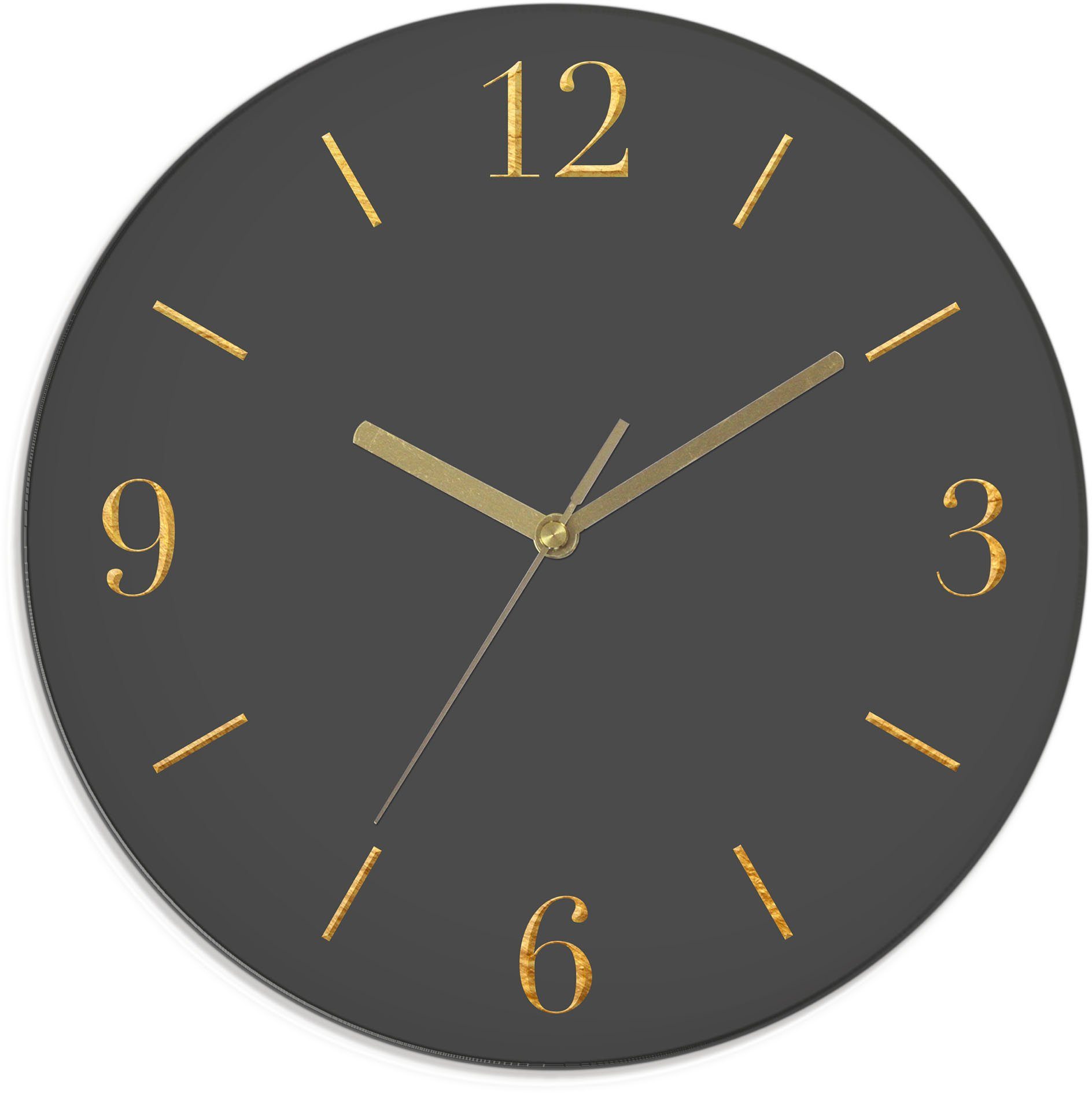 Leonique Wanduhr Aurum (wahlweise mit Quarz- oder Funkuhrwerk, lautlos ohne günstig online kaufen