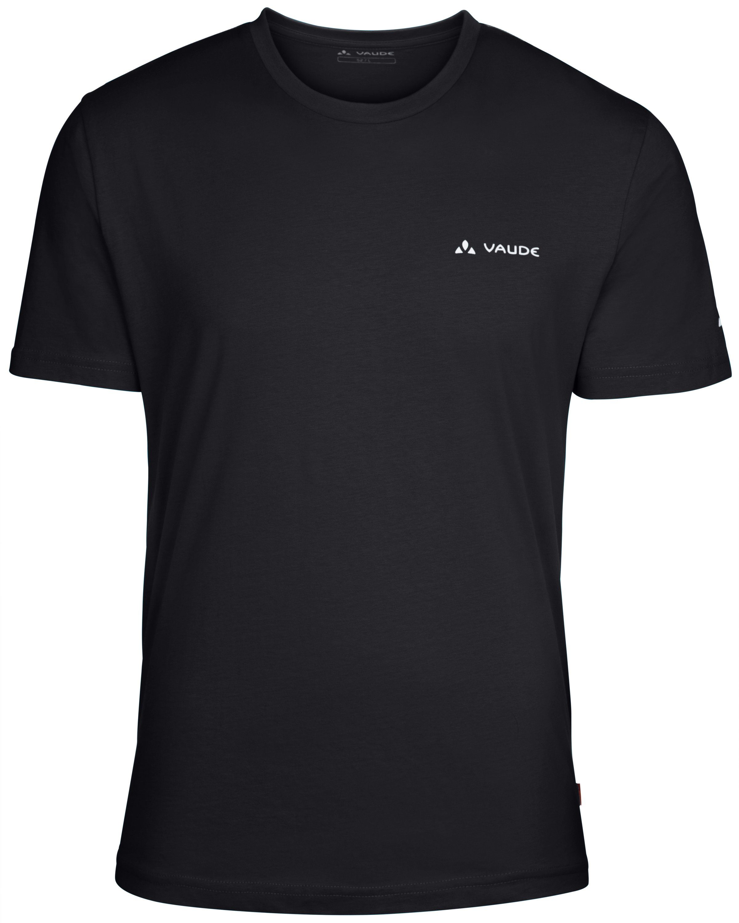 Brand (1-tlg) T-Shirt Men's T-Shirt Grüner VAUDE black Knopf
