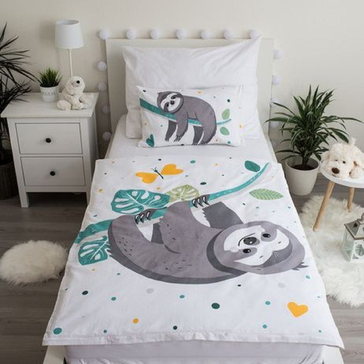 COFI 1453 Bettwäsche mit Faultier Motiv günstig online kaufen