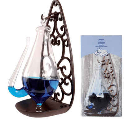 esschert design Glasbarometer mit Gusseisenhalterung 0,5 L TH31 Wetterstation