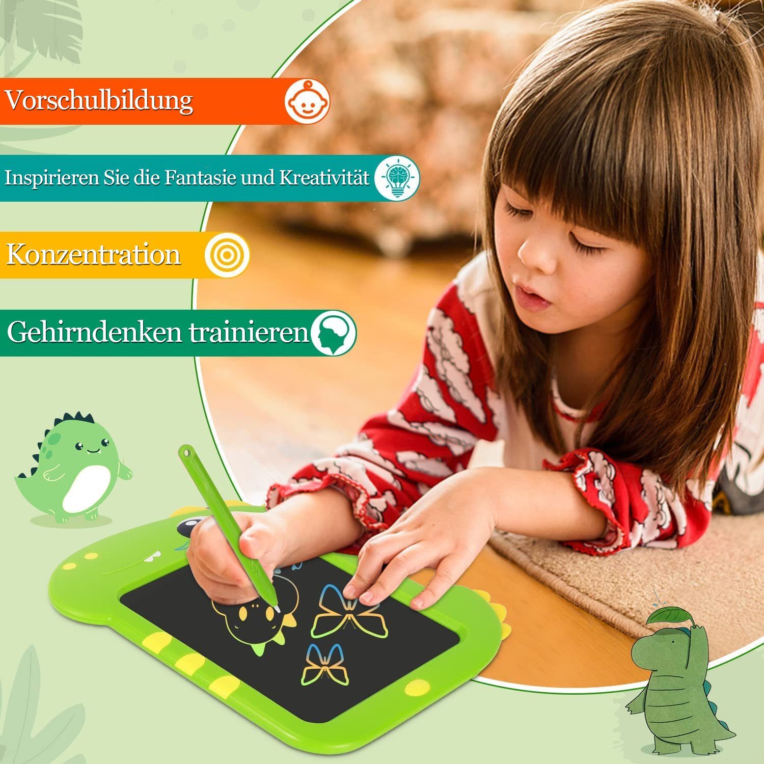 zggzerg Zaubertafel LCD Schreibtafel 8,5 Zoll Maltafel zaubertafel für Kind günstig online kaufen