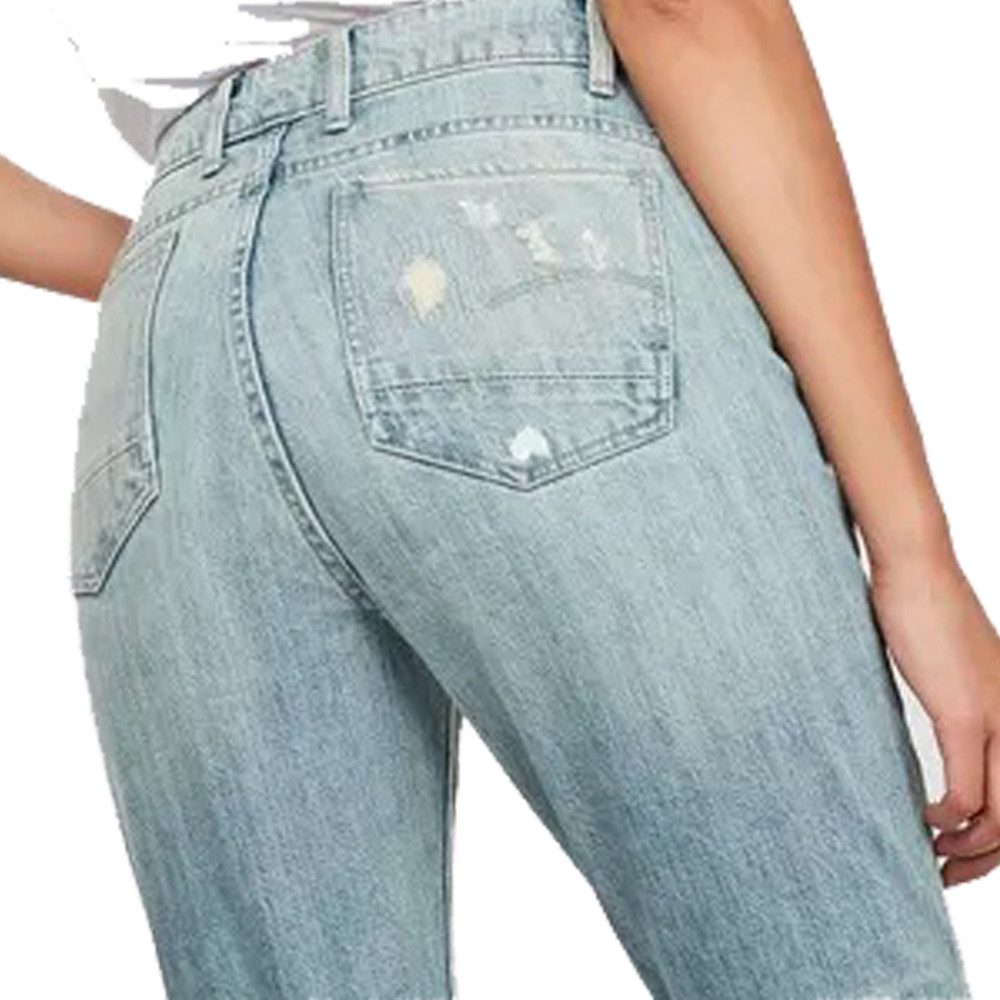 G-STAR Gerade Jeans Damen Jeans Motac Deconstructed 3D Skinny 50 Year Women Hose 24W/32L (1-tlg) Damen Jeans Skinny Motac Deconst 3D high Skinny wmn 50 year 24/32