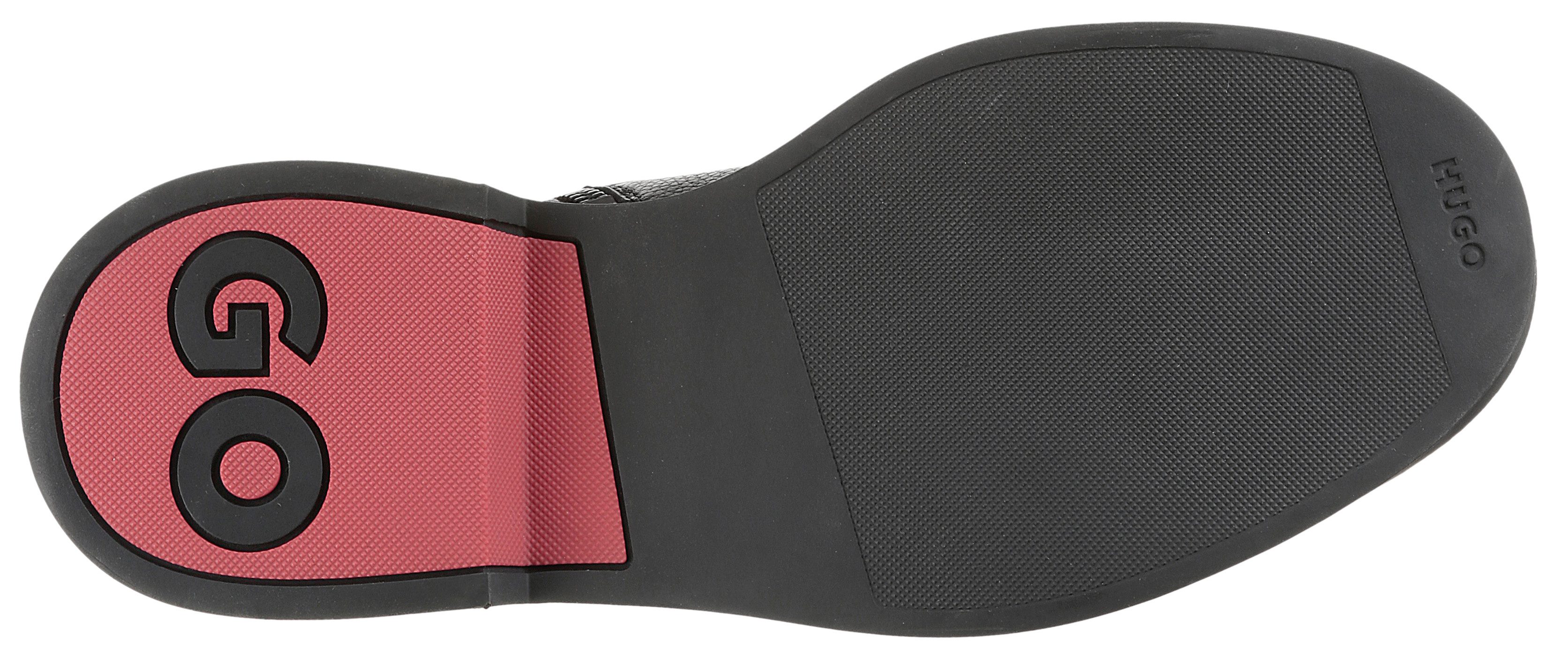 HUGO Lenner_halb_grlt Schnürstiefelette Schnürboots, Business-Stiefelette mit Innen-Reißverschluss