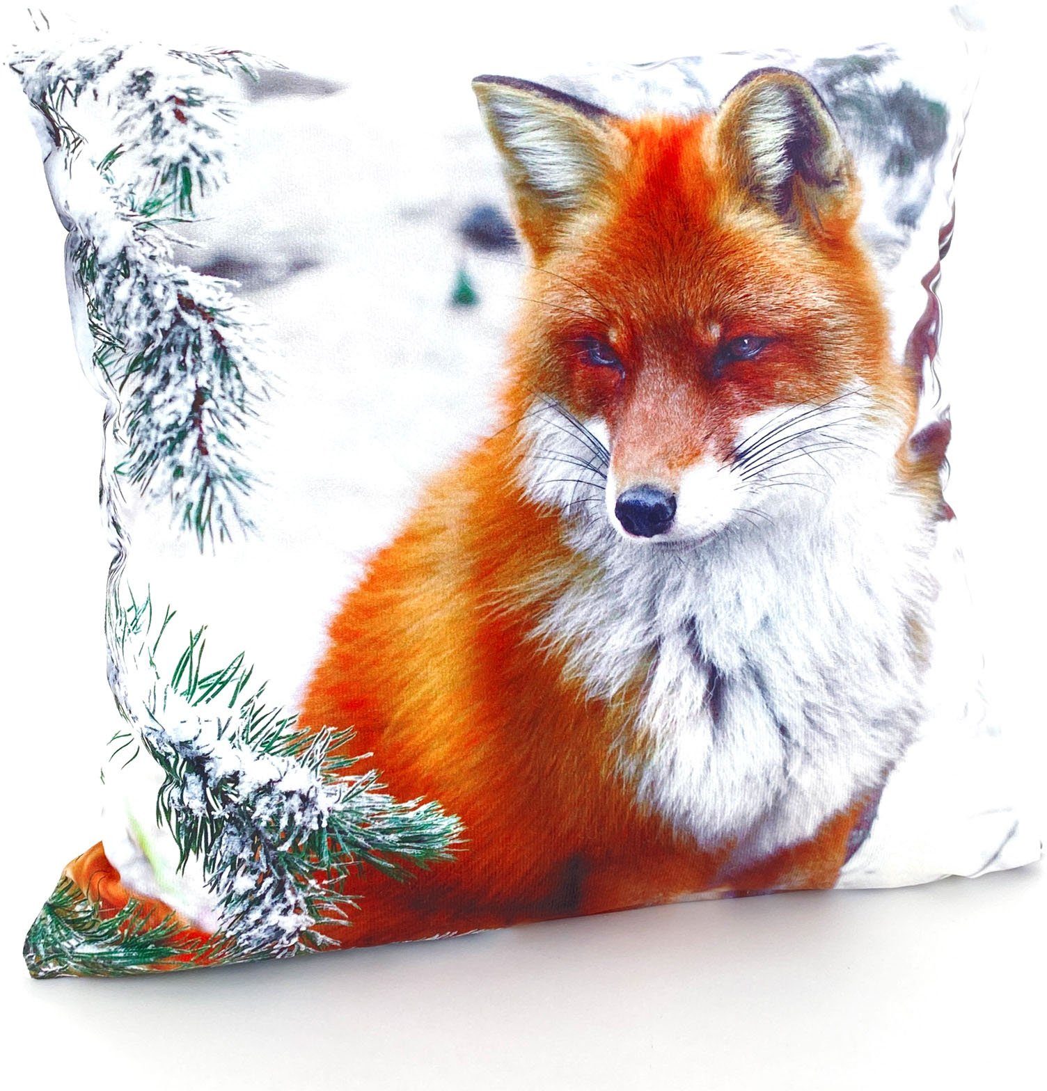 Weckbrodt Dekokissen Fuchs, Kissenhülle ohne Füllung, günstig online kaufen