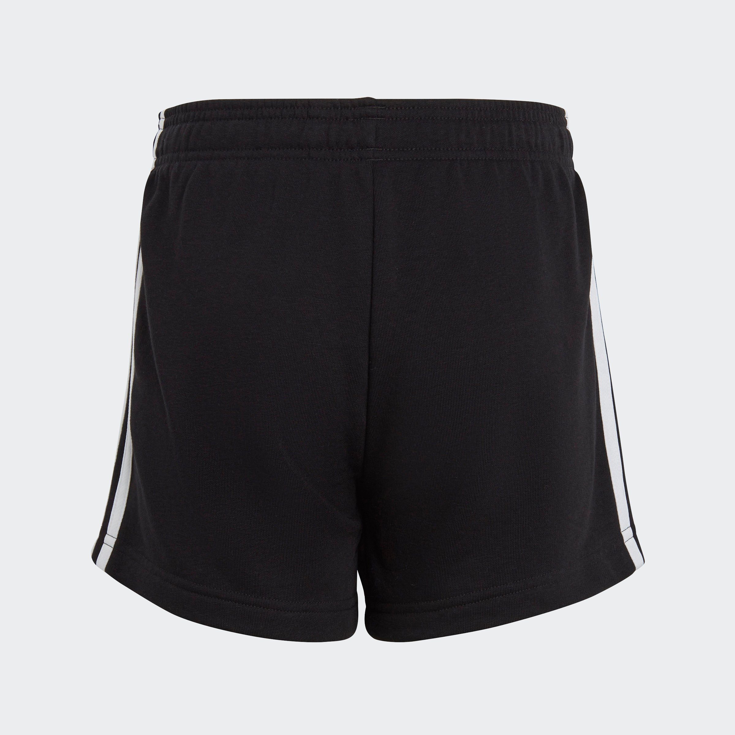 Sportswear White adidas 3-STREIFEN / Black (1-tlg) ESSENTIALS Shorts