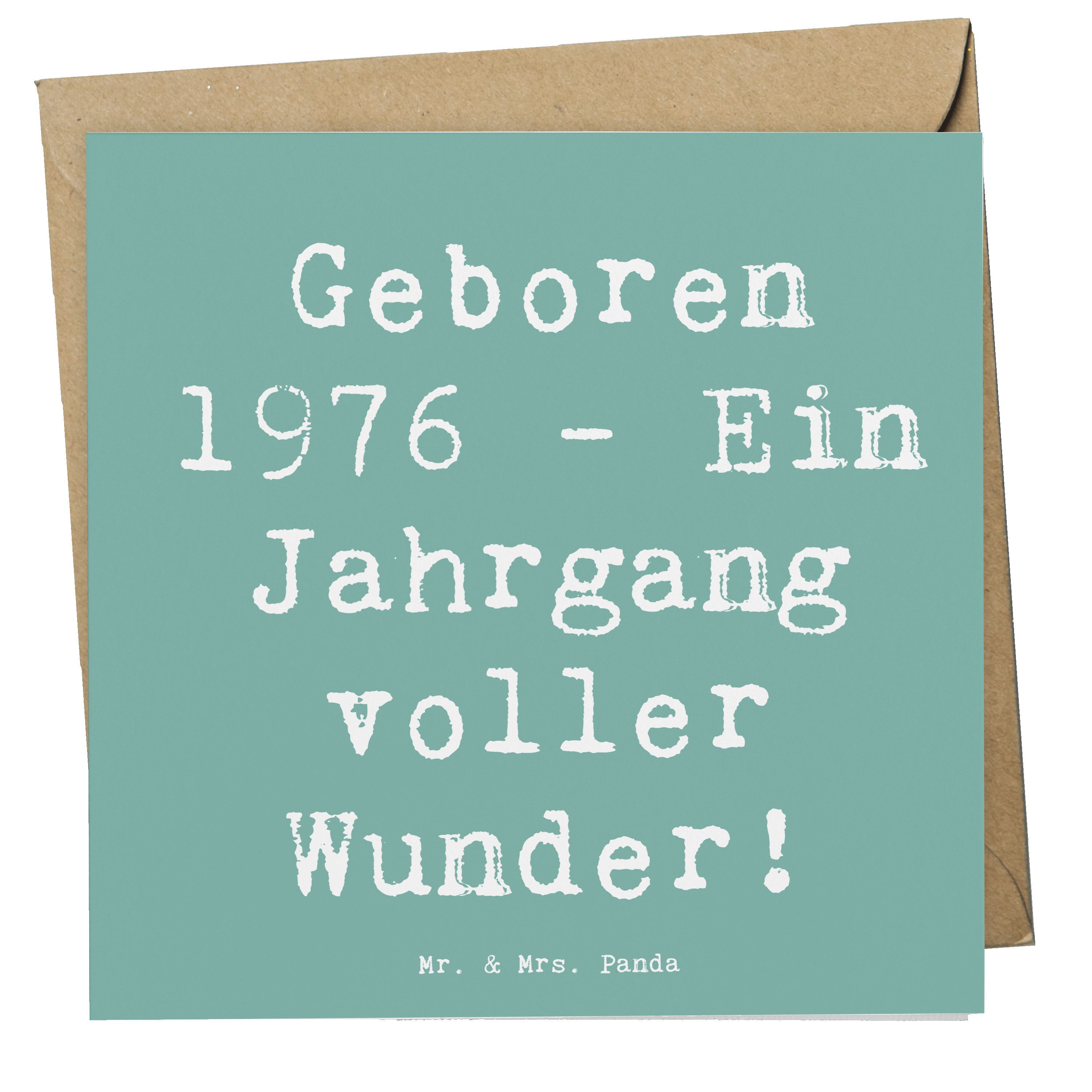 Grußkarte 1976 Geburtstag - Meeresbrise - Geschenk, 1976 feiern, Jahrgang 1976