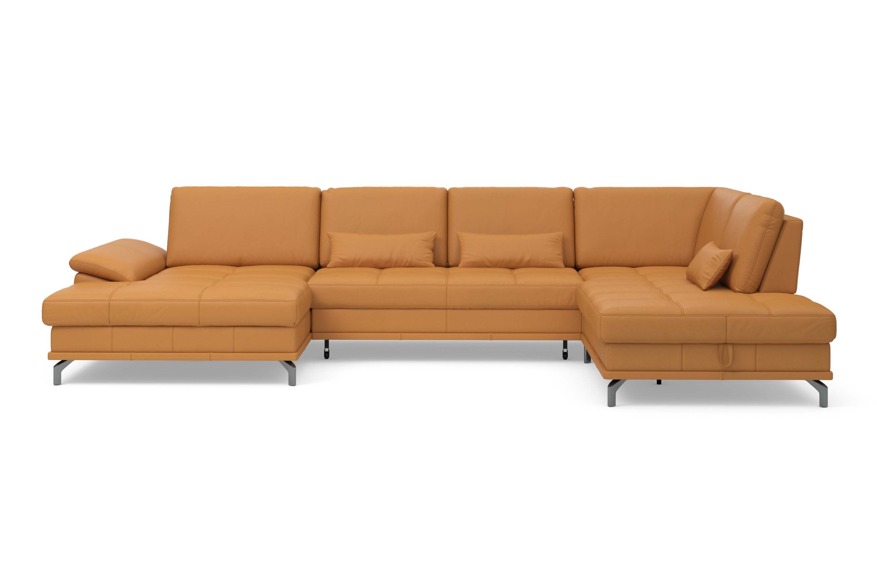 Places of Style Wohnlandschaft "Costello U-Form, mit Sitztiefenverstellung, günstig online kaufen