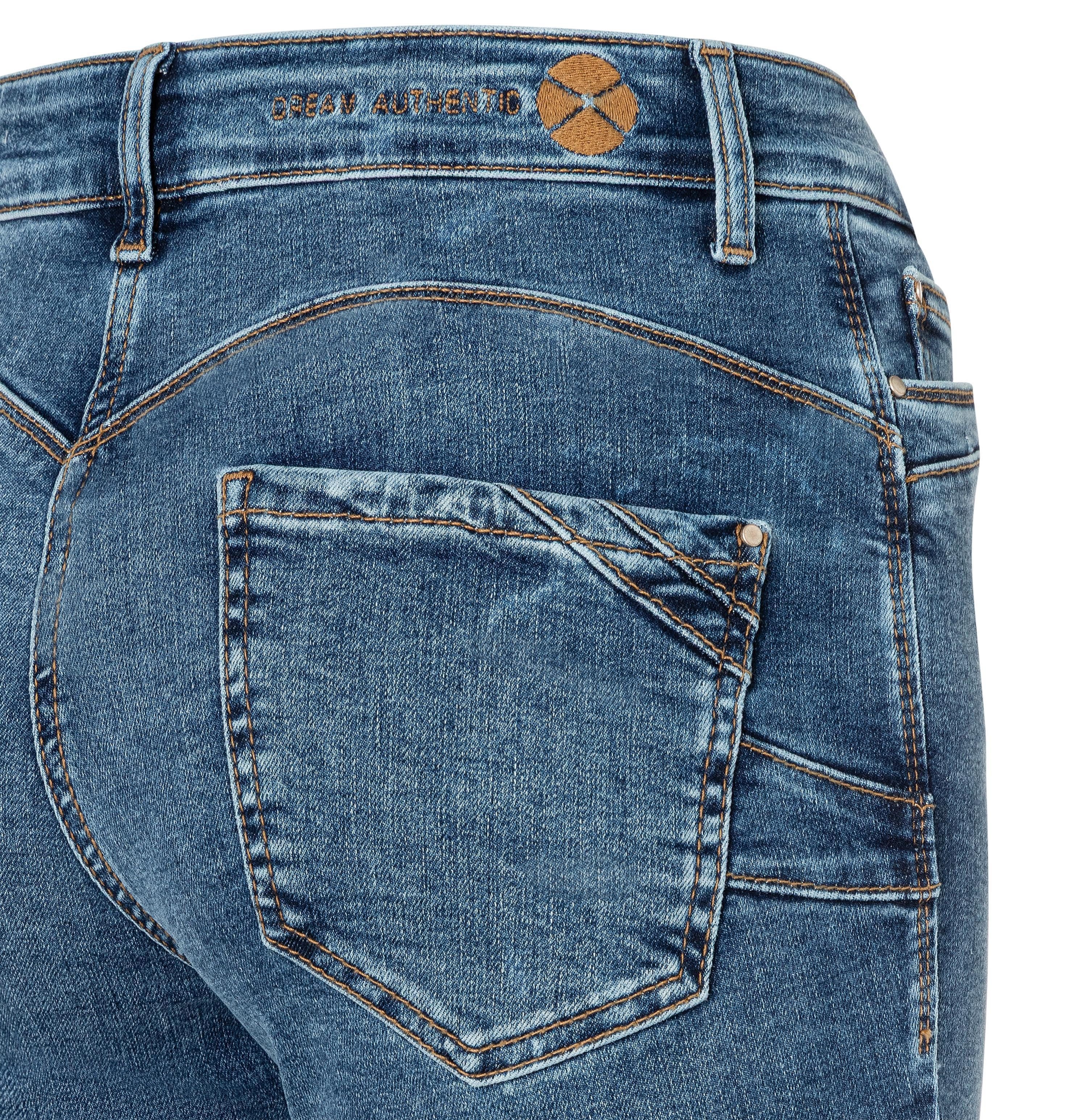 MAC Stretch-Jeans MAC DREAM SKINNY SHAPE vintage destroyed blue 5483-90-0358 D542